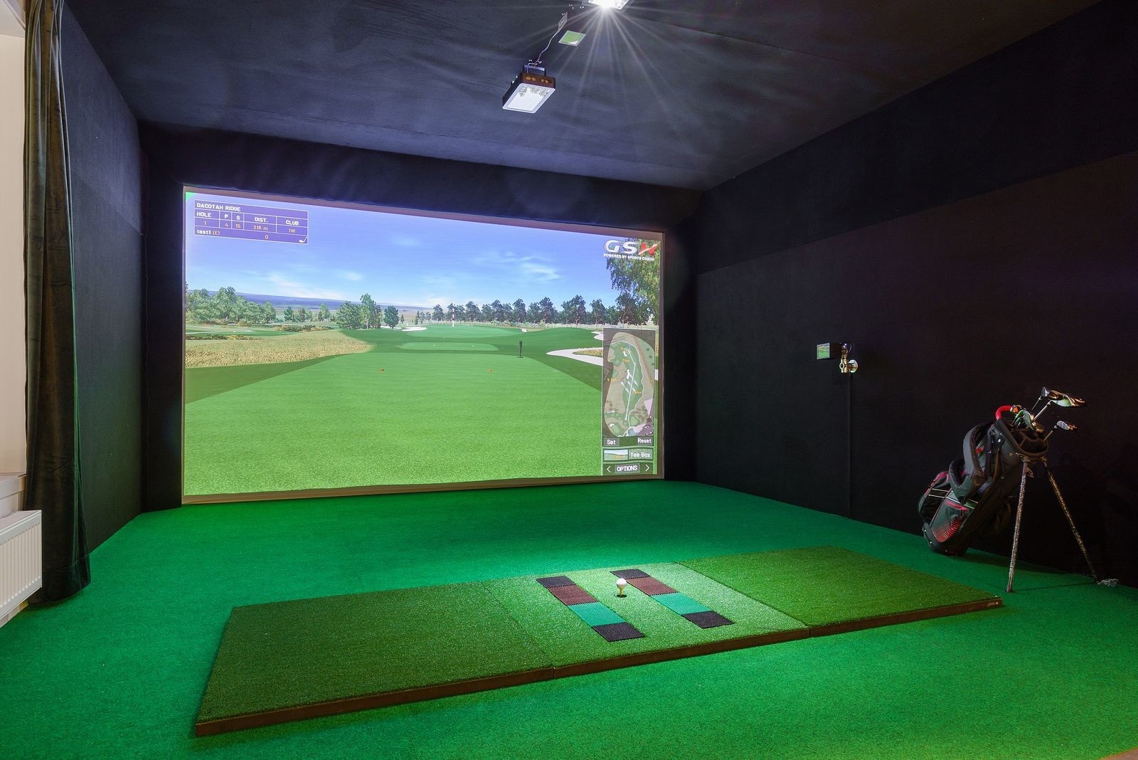 Golfsimulator. Galleribilde