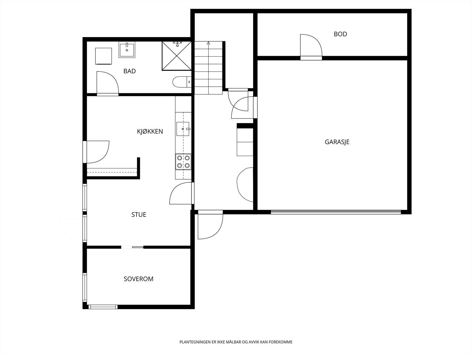 Plantegning 1.etg. Galleribilde