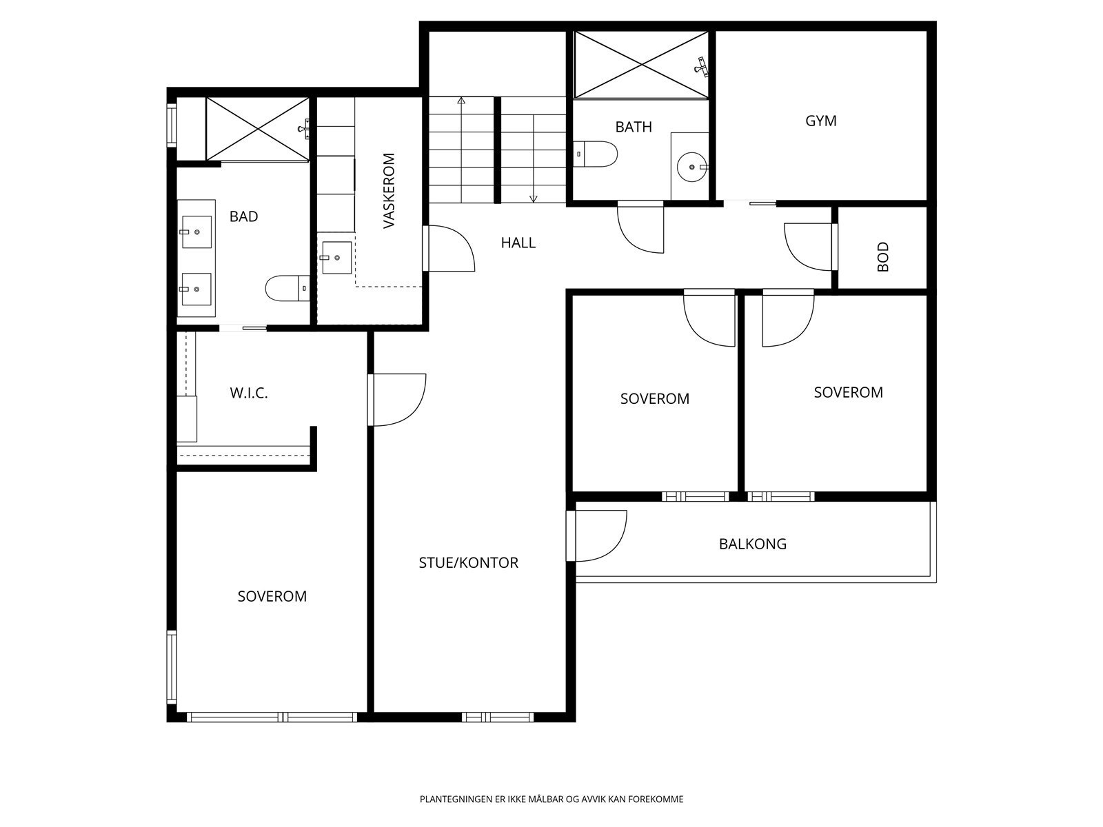Plantegning 2.etg. Galleribilde