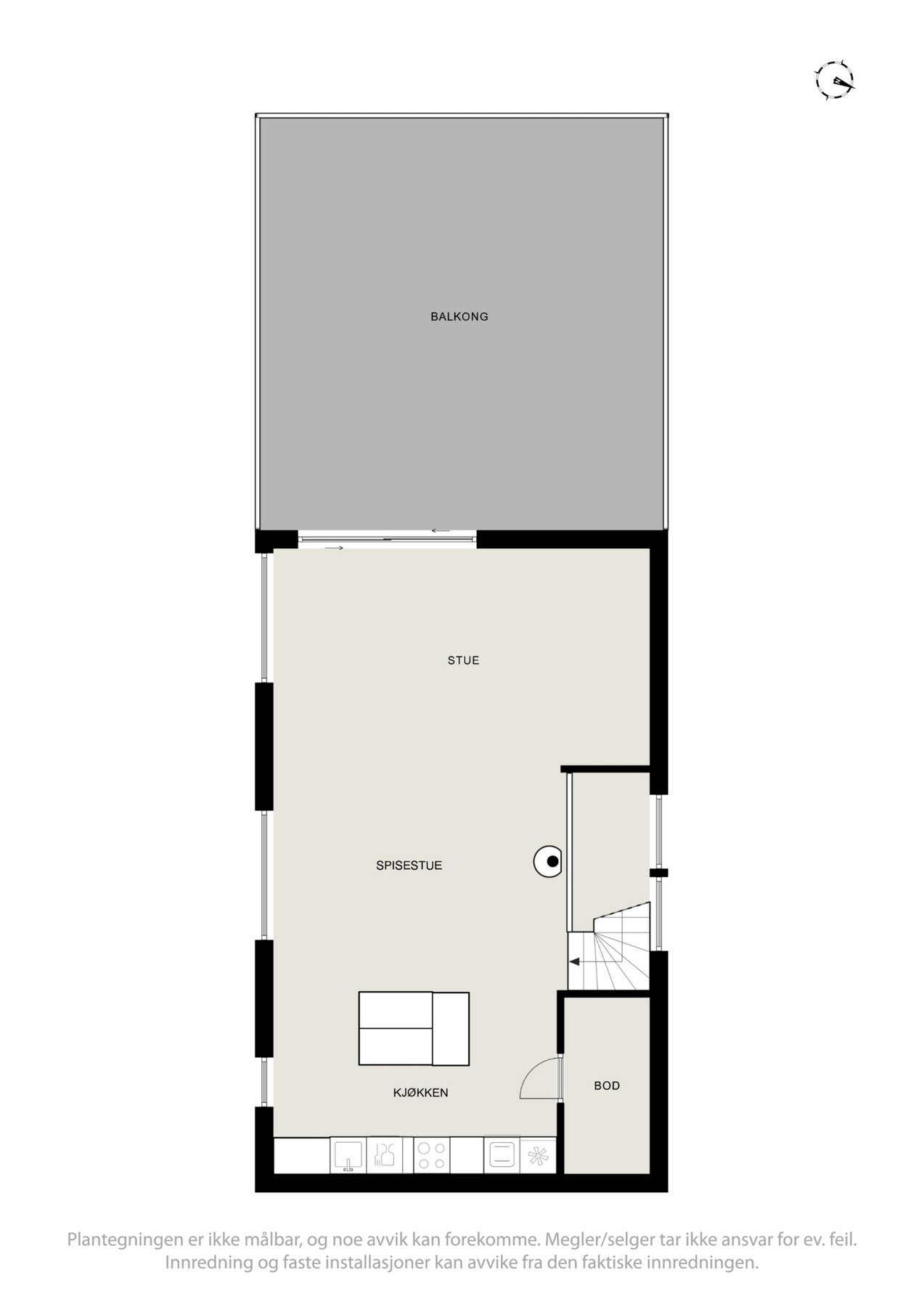 Planskisse andre etasje. Galleribilde