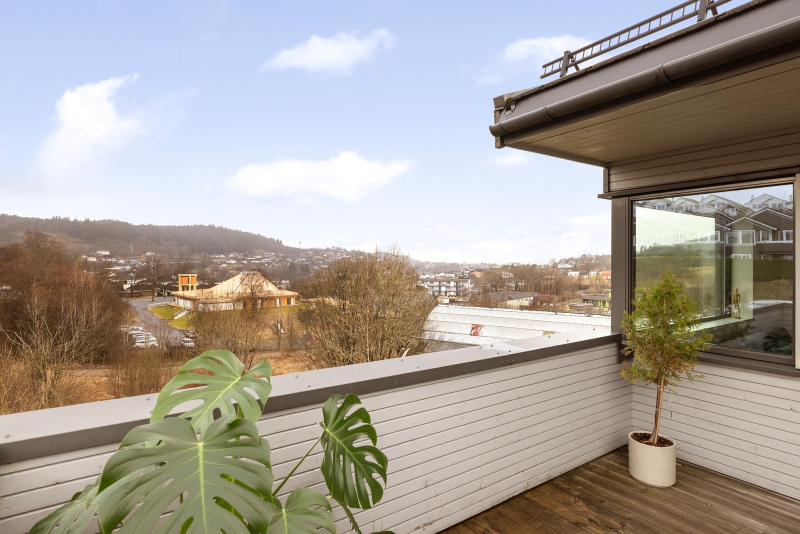 Denne terrassen måles til 23 kvm. Galleribilde