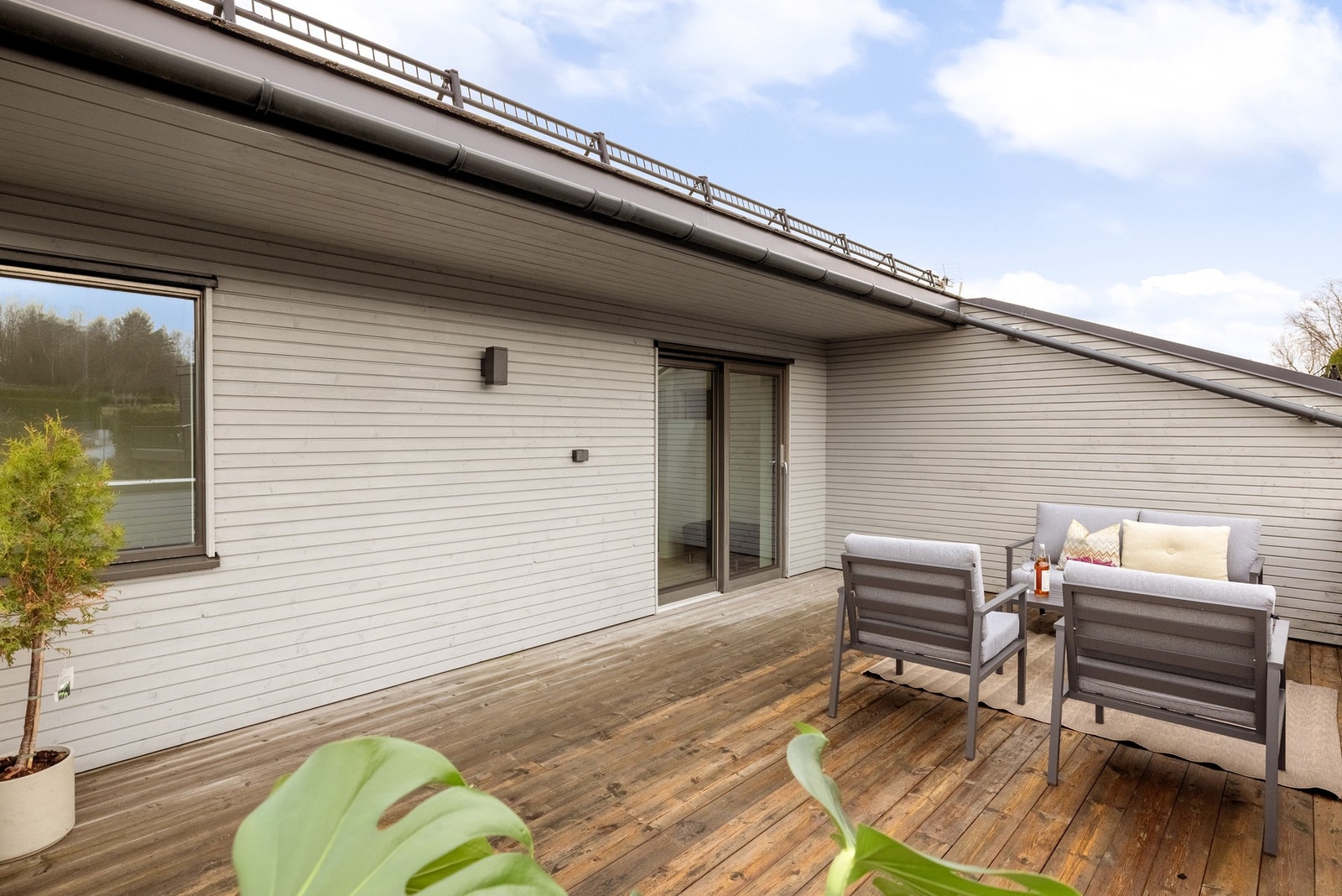 Her kommer solen også tidlig på morgenen. Perfekt for å nyte helgefrokost. Galleribilde