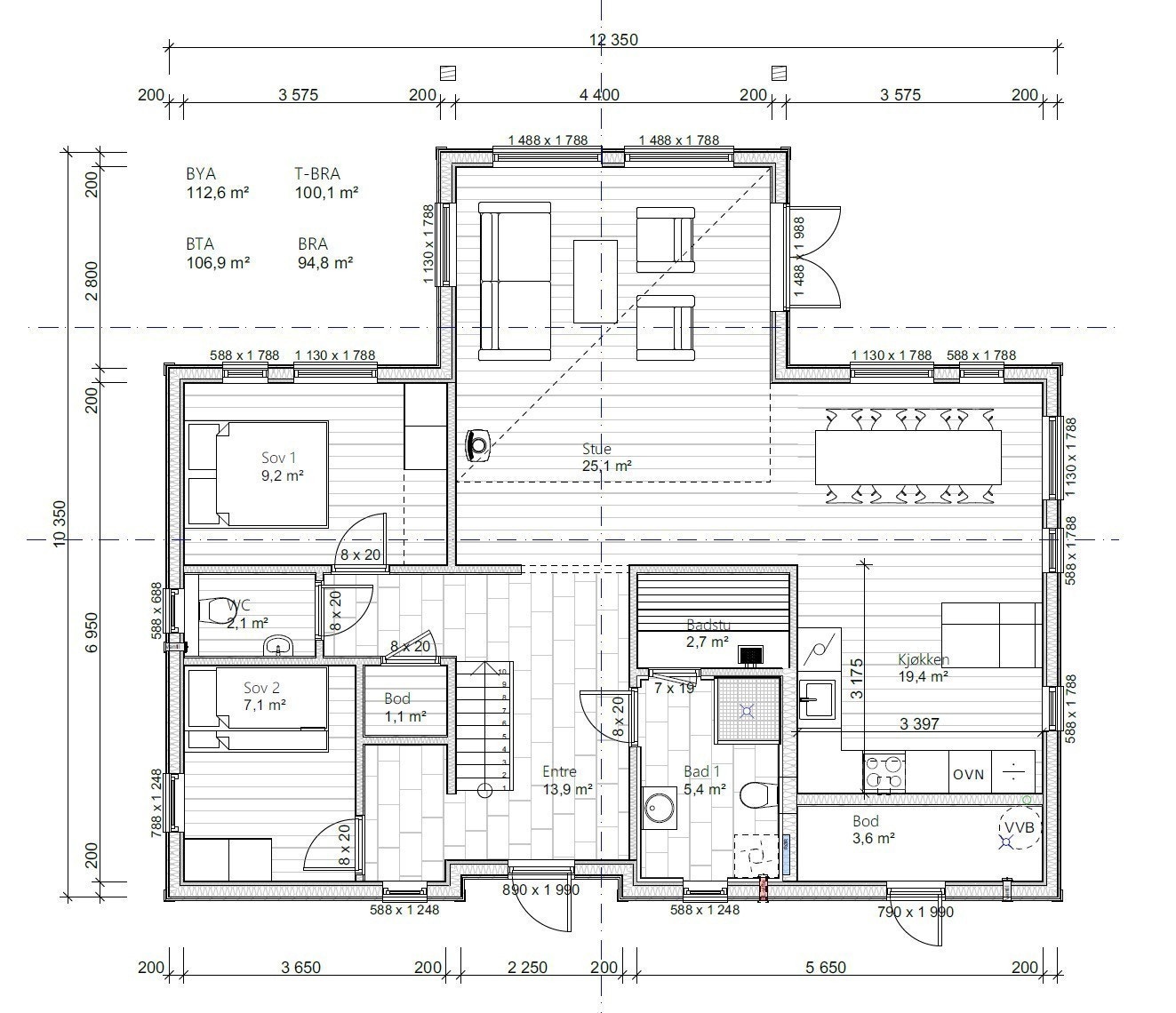 Grunnplan Galleribilde
