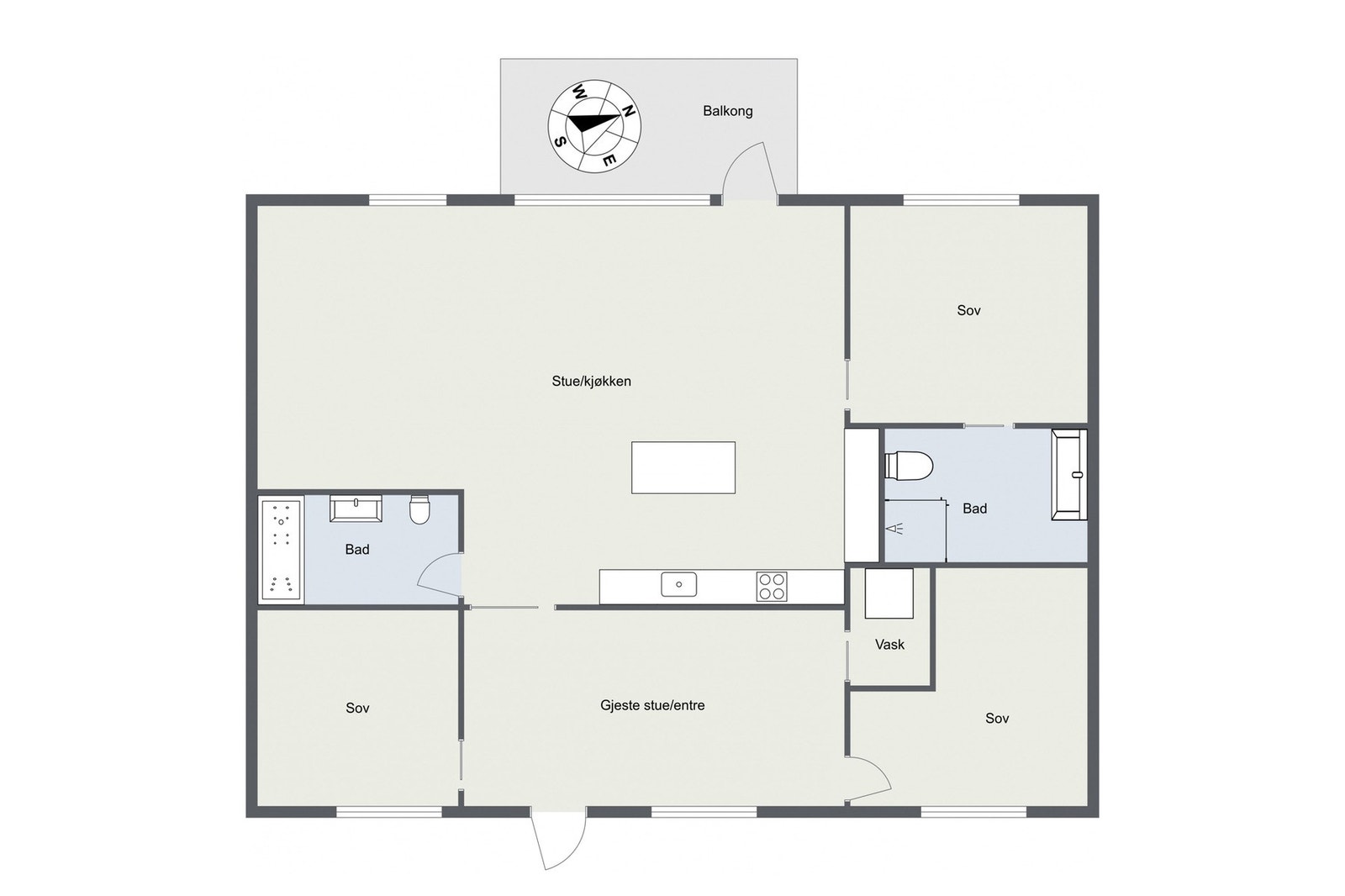 Plantegning Galleribilde