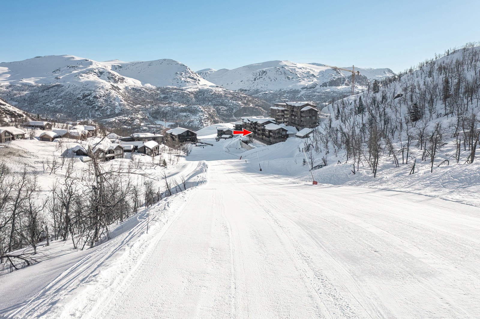 Klar, ferdig gå! Her har du perfekt ski inn/ut fra leiligheten. Galleribilde