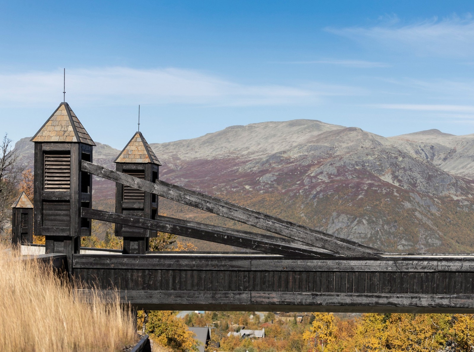 Broen over til Skigaarden - Et "landemerke" i Hemsedal! Galleribilde