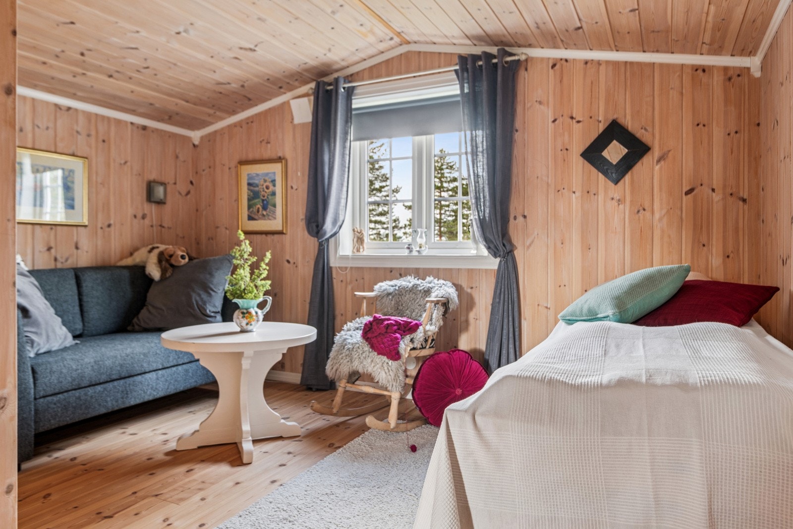 Ypperlig rom for deg med barn og unge i familien som ønsker sitt eget tilholdssted på hytta Galleribilde