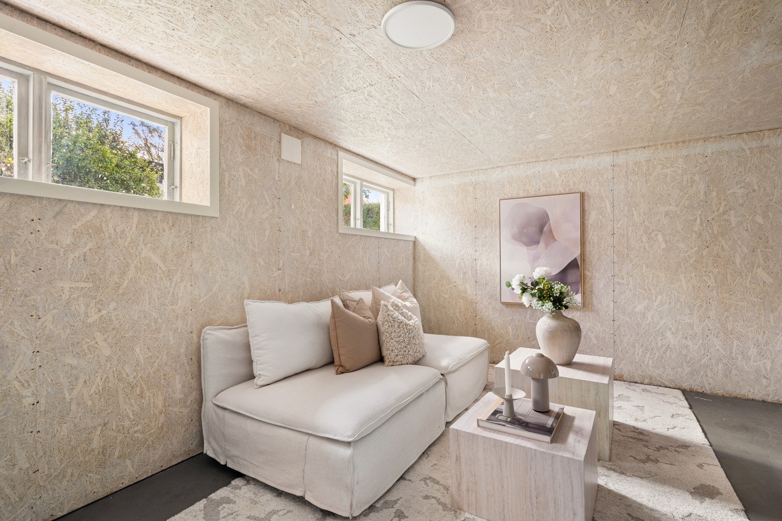 Kjelleren utvider bruksarealet og gir stor fleksibilitet. Galleribilde