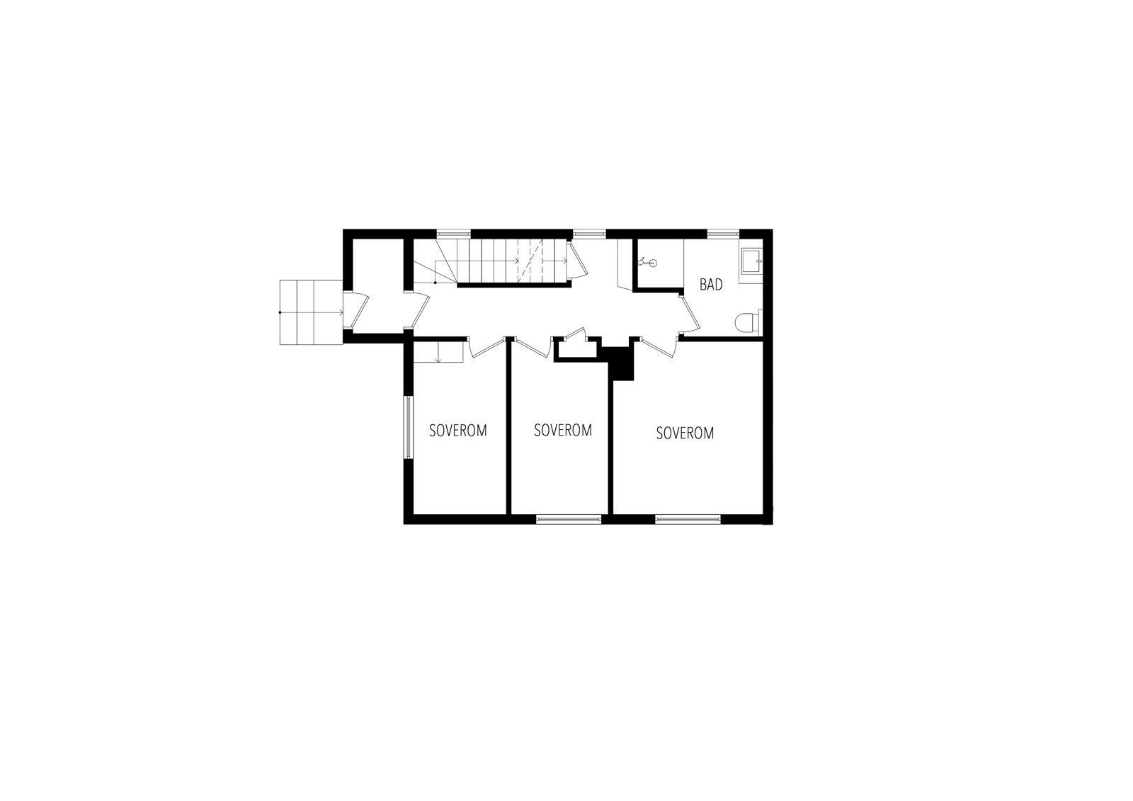 Plantegning første etasje. Galleribilde
