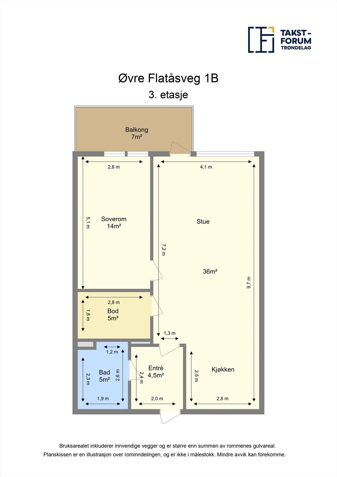 Skisse 3 etasje Galleribilde