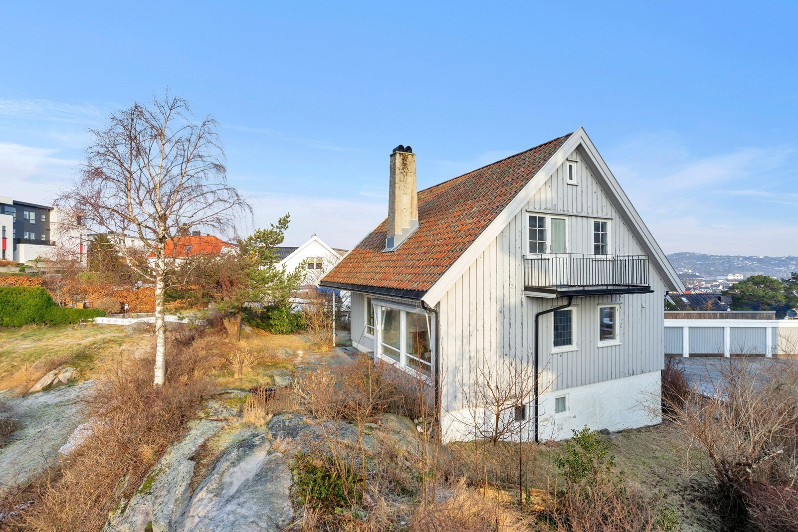 Deler av tomten er naturtomt Galleribilde