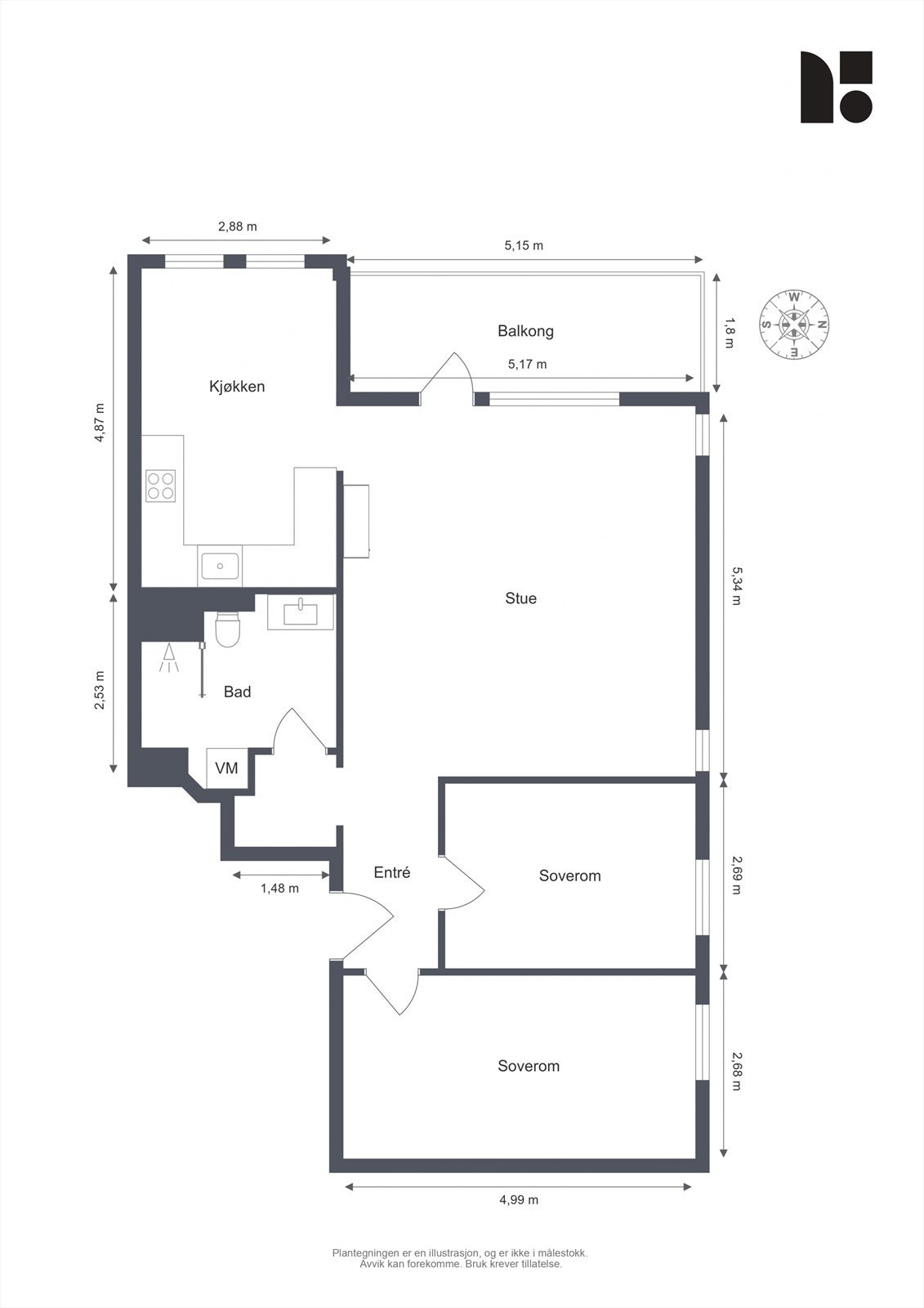 Plantegning Galleribilde