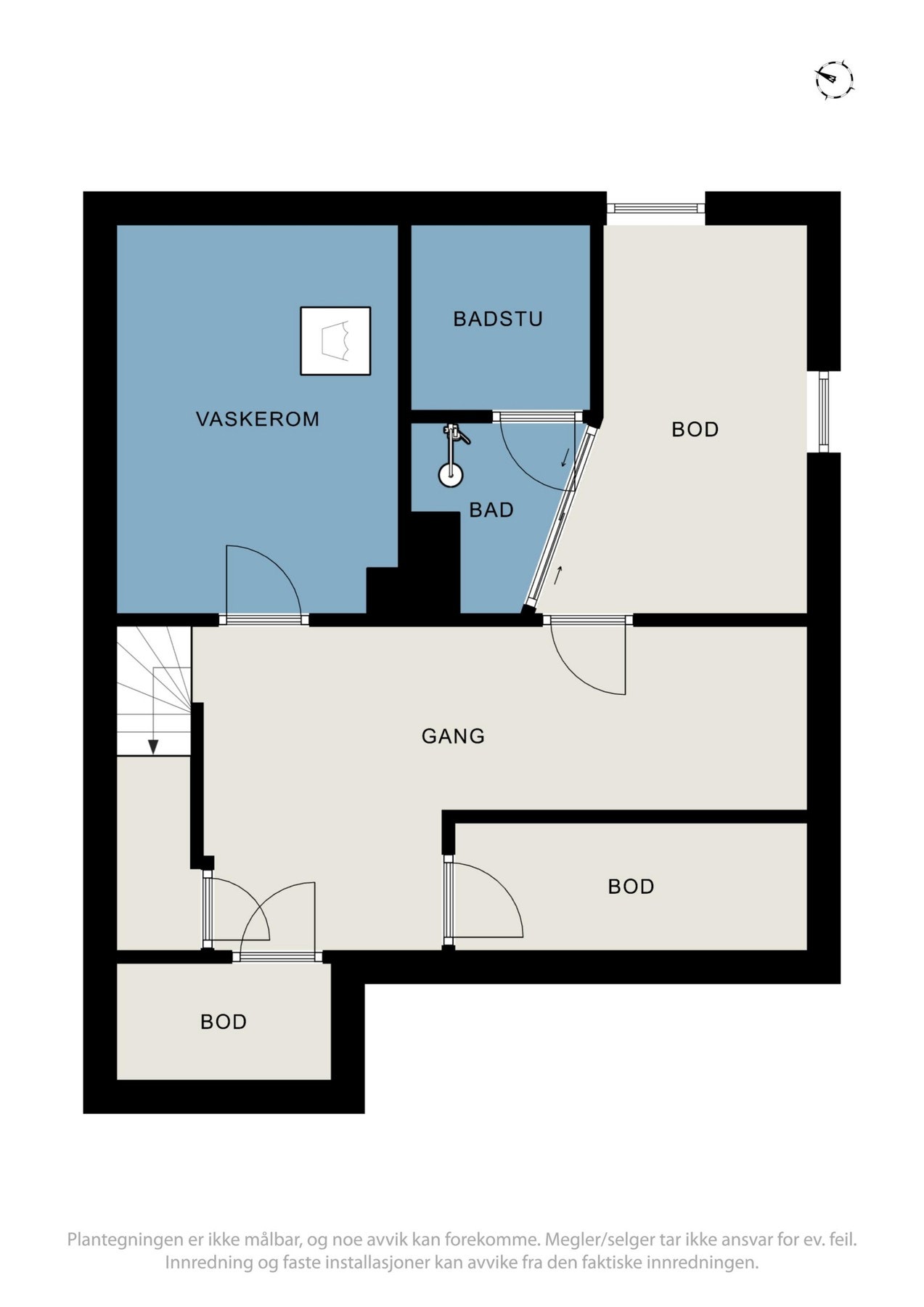 Planløsning kjeller Galleribilde