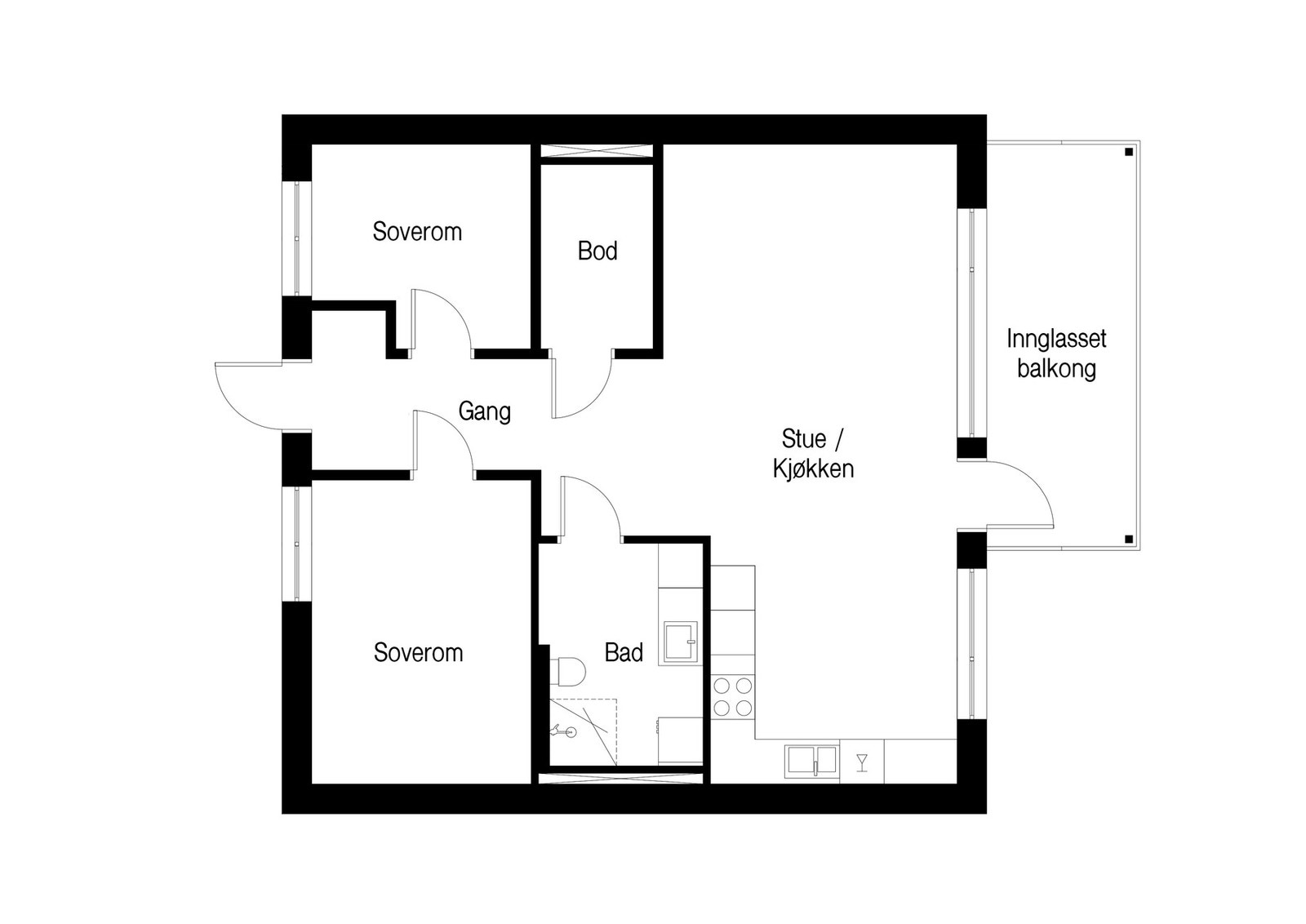 Plantegning. Galleribilde