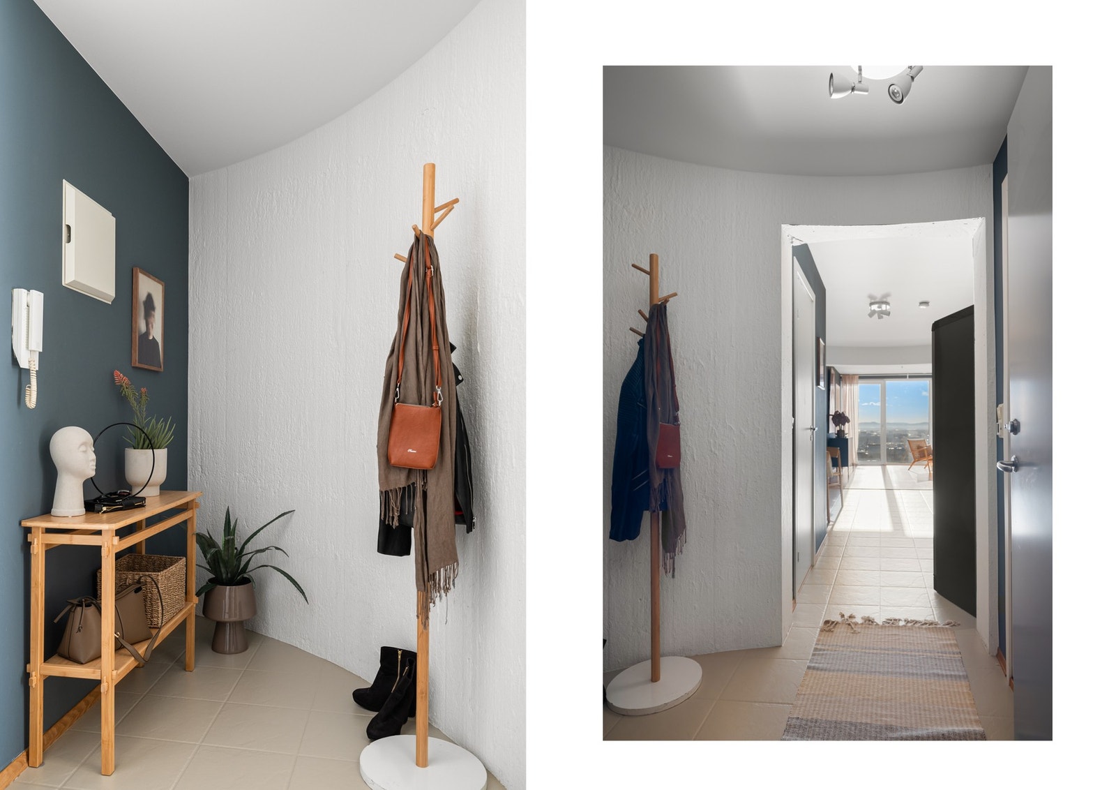 Du ønskes velkommen av et praktisk og funksjonelt inngangsparti, med rikelig plass til yttertøy og sko. Galleribilde