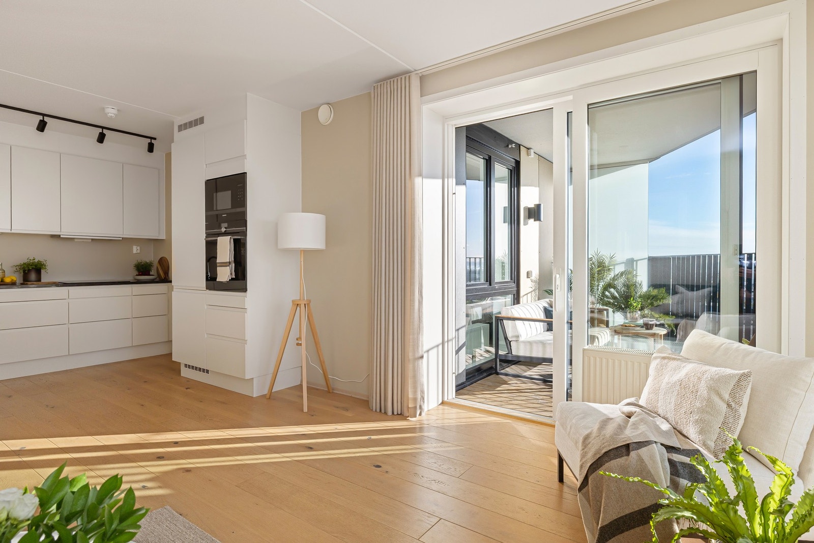 Leiligheten har også balansert ventilasjon som sørger for et godt inneklima. Galleribilde