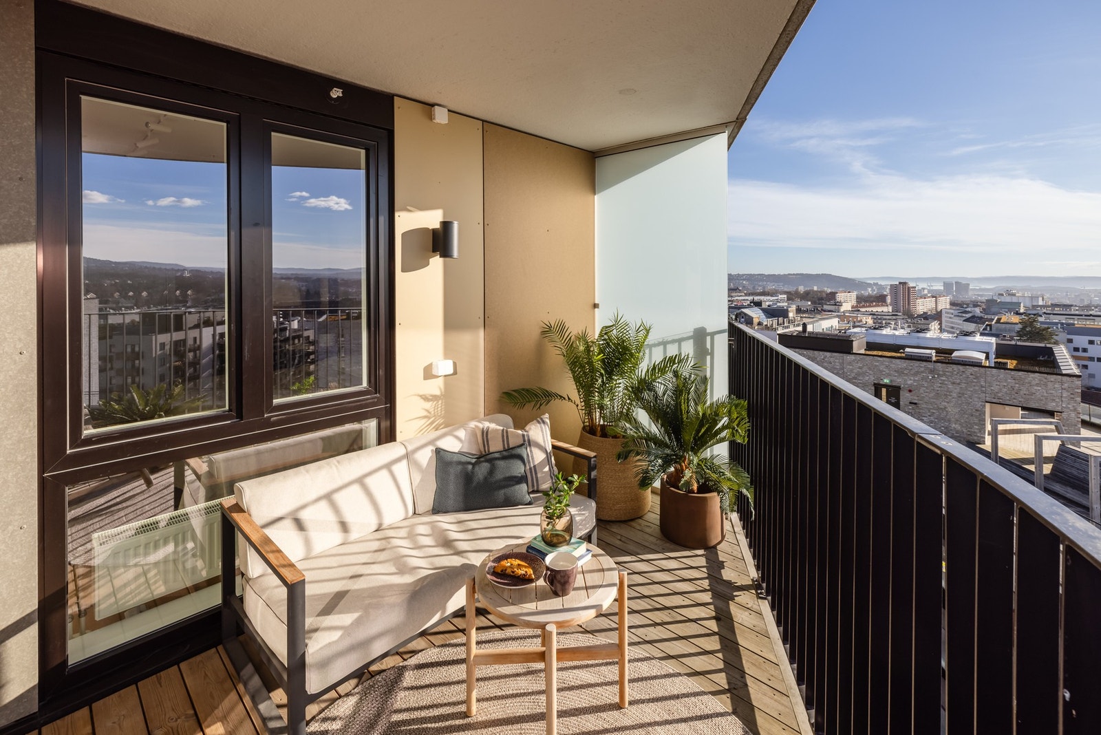 Det er også montert utebelysning og stikkontakt på vegg. Galleribilde