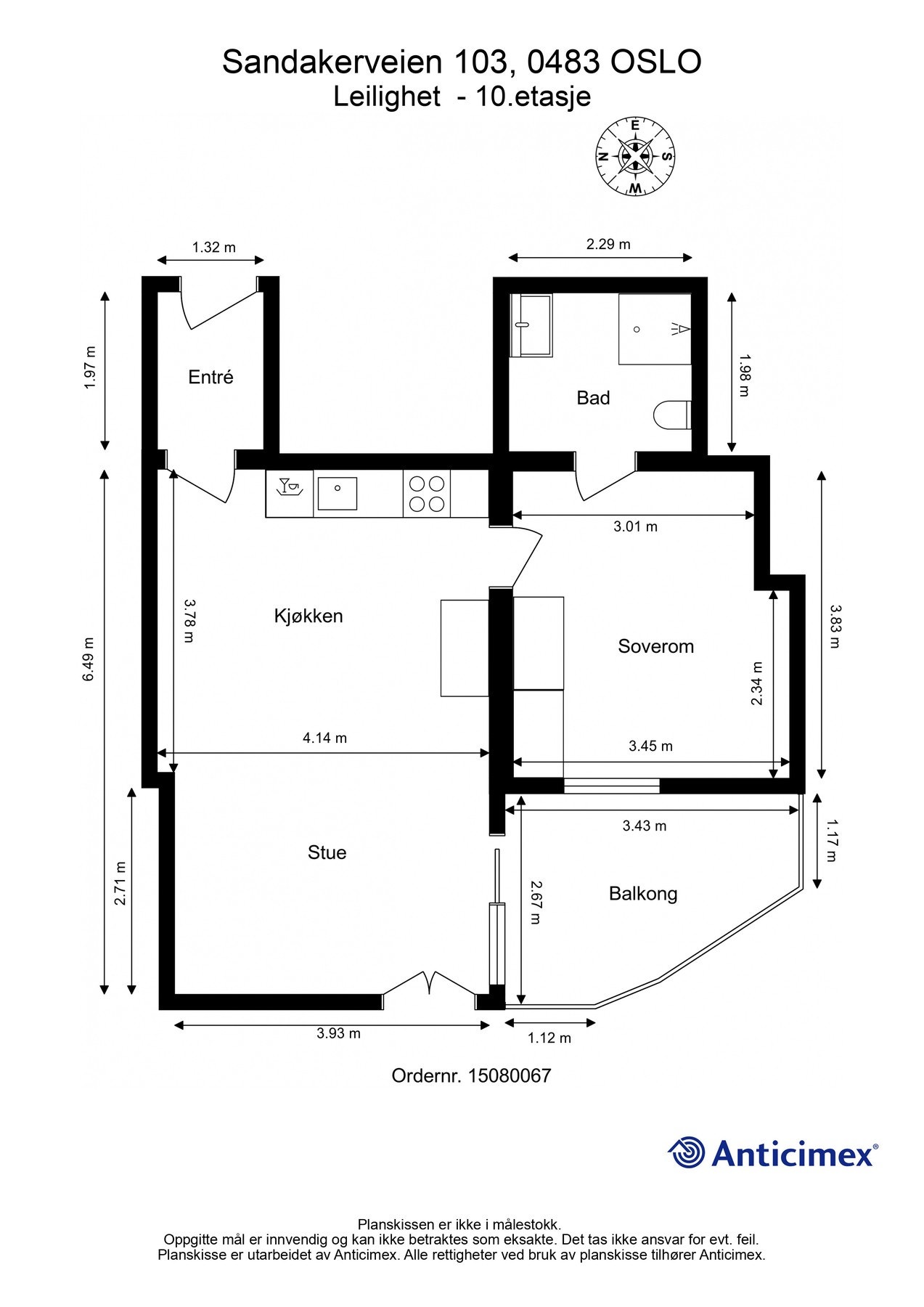 Planskisse. Galleribilde