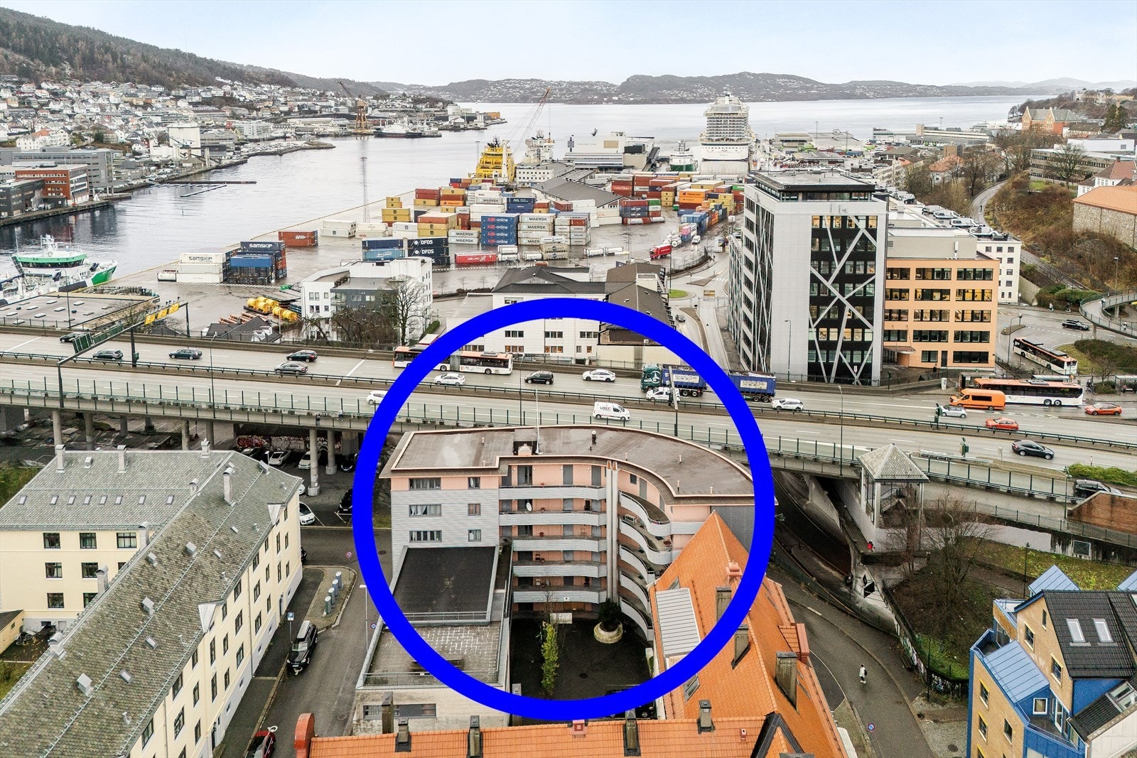 Konsul Børs gate mot Laksevåg Galleribilde