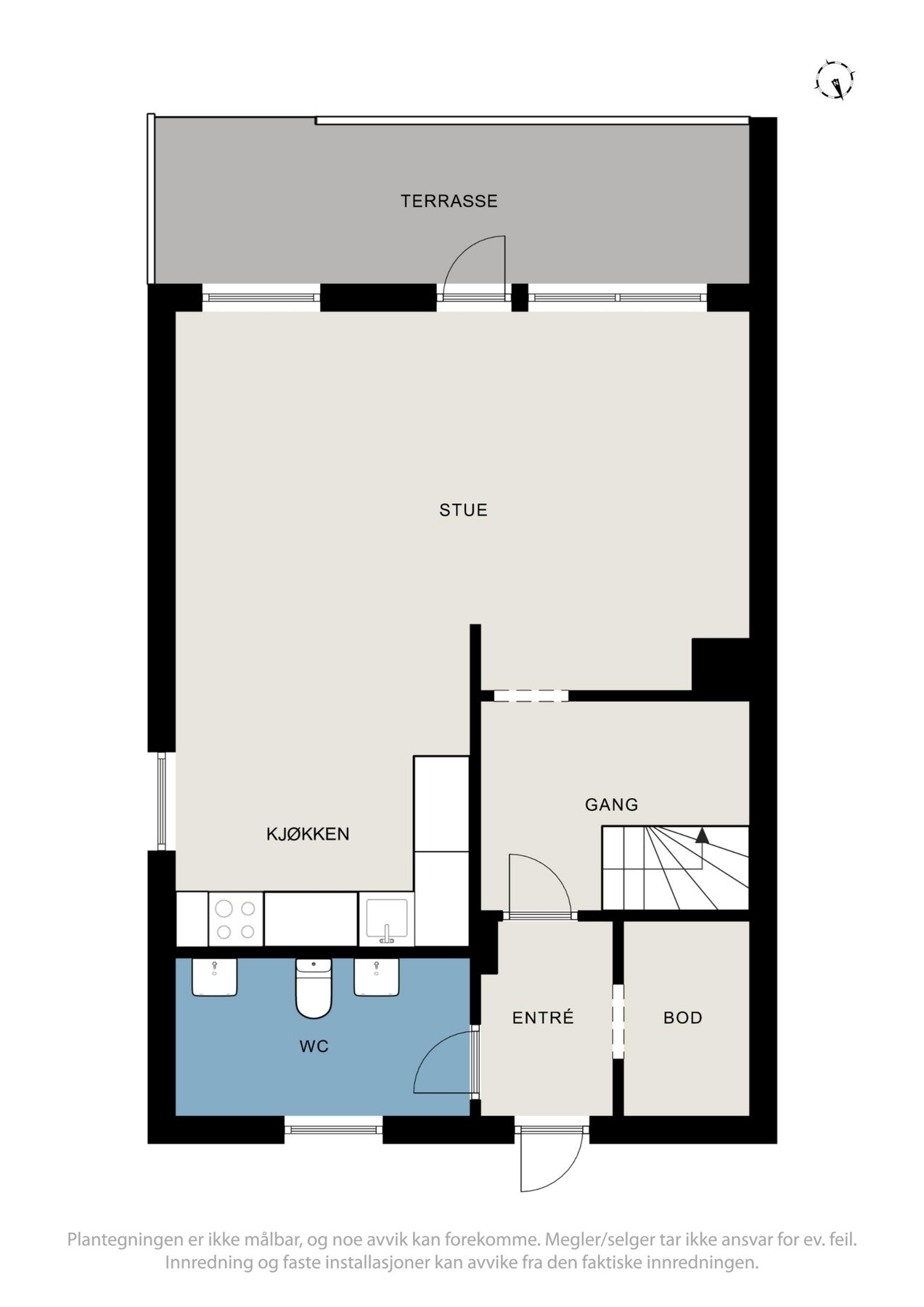 Planløsning 1.etg. Galleribilde