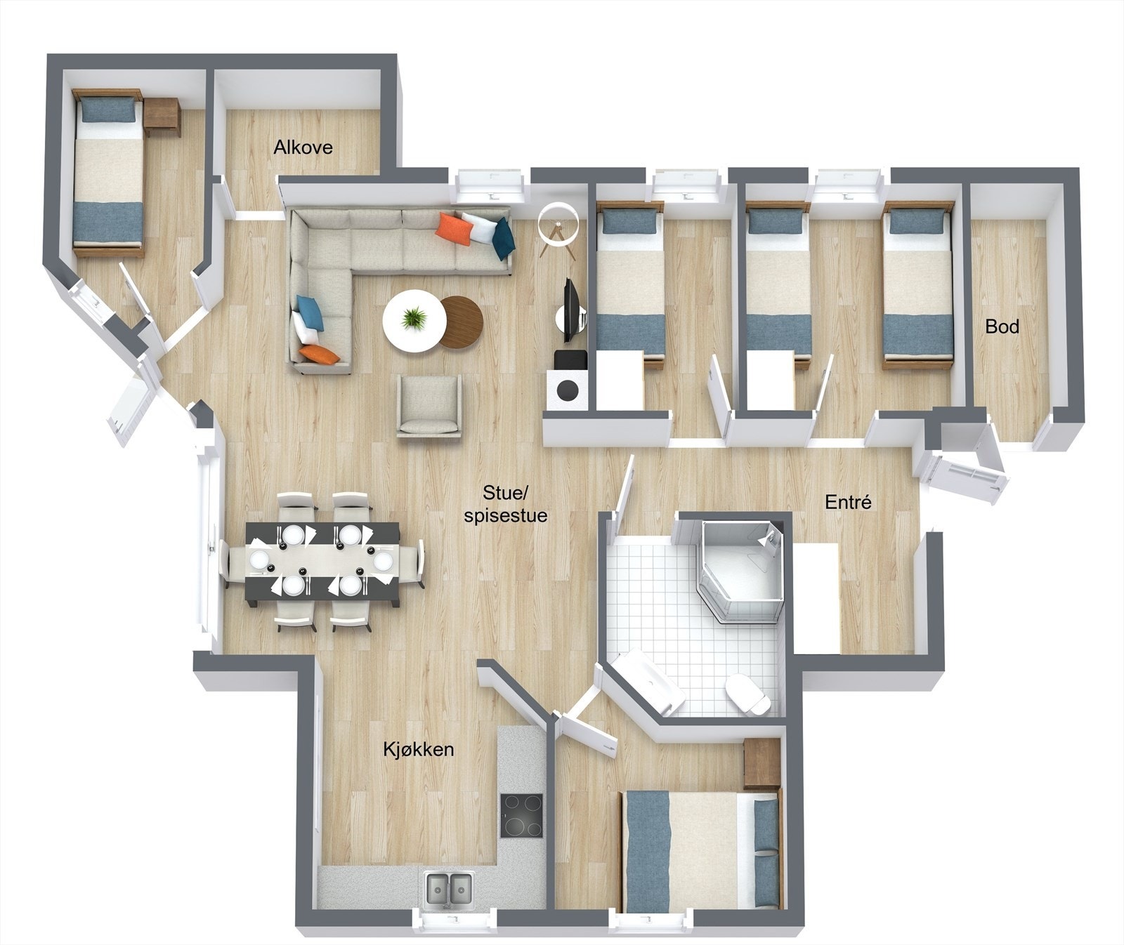 Plantegning Galleribilde