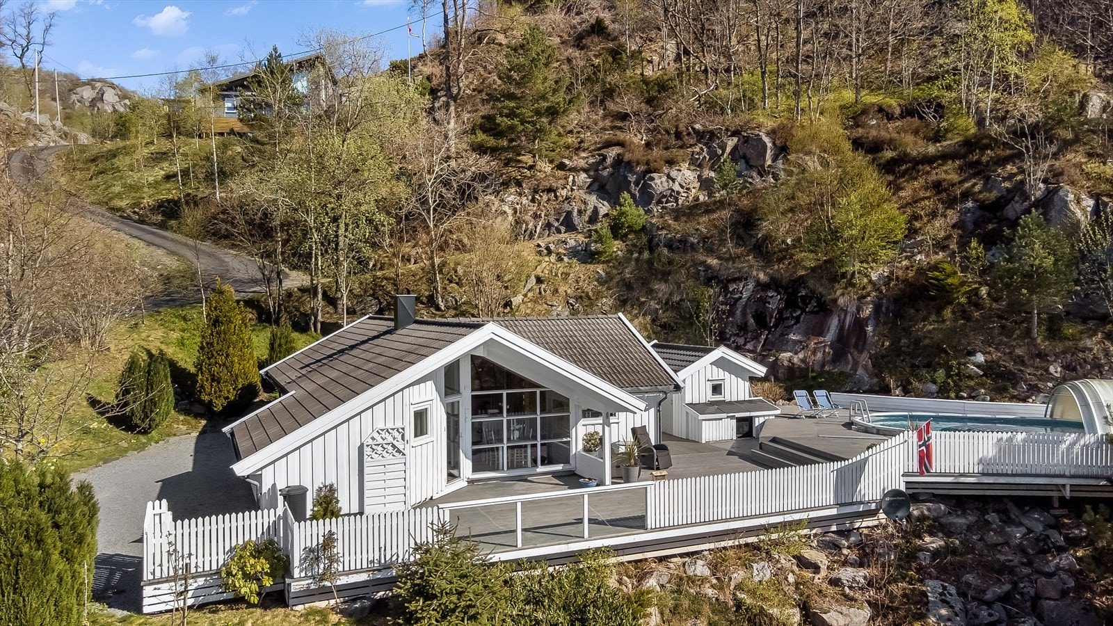 Det gjøres oppmerksom på at det er lagt solcelleanlegg på taket etter at dette bildet er tatt Galleribilde