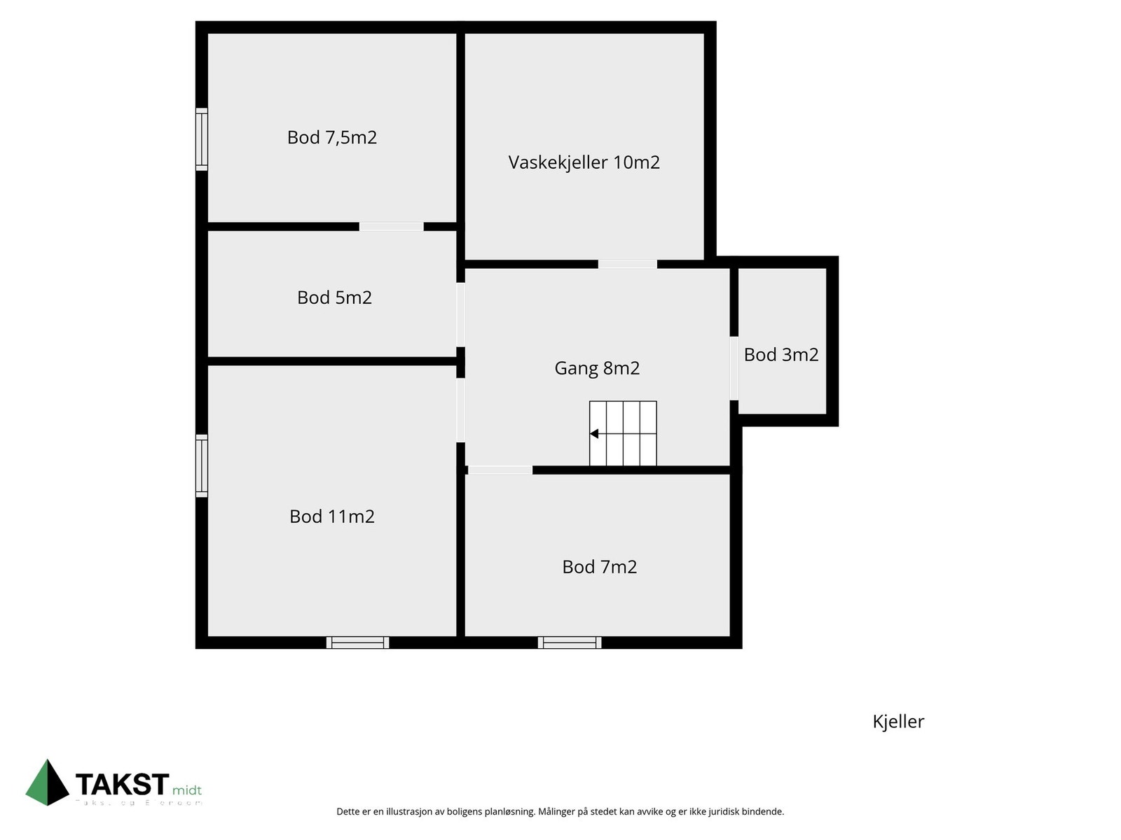 Plantegning kjeller Galleribilde