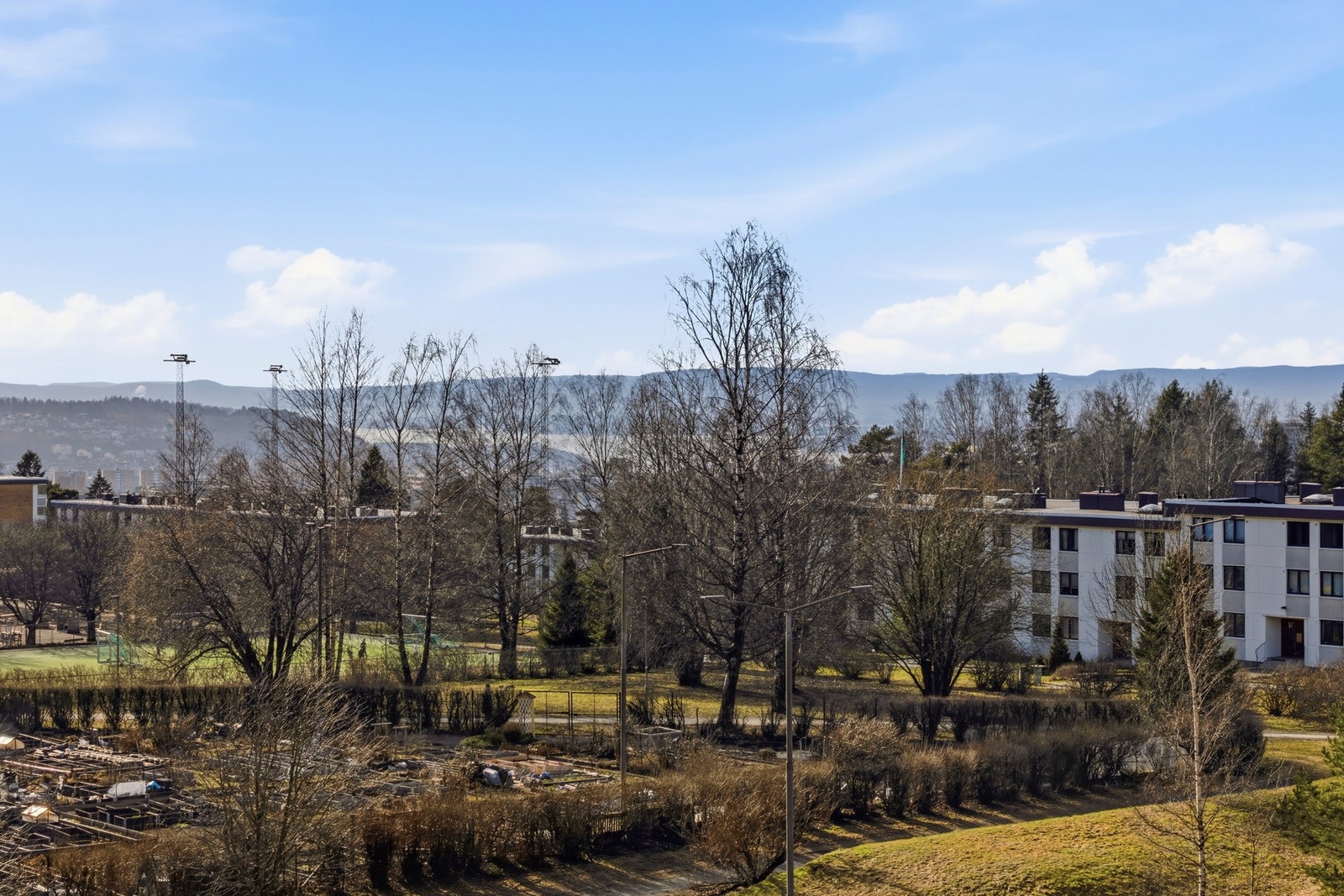 Flott utsikt fra balkongen Galleribilde