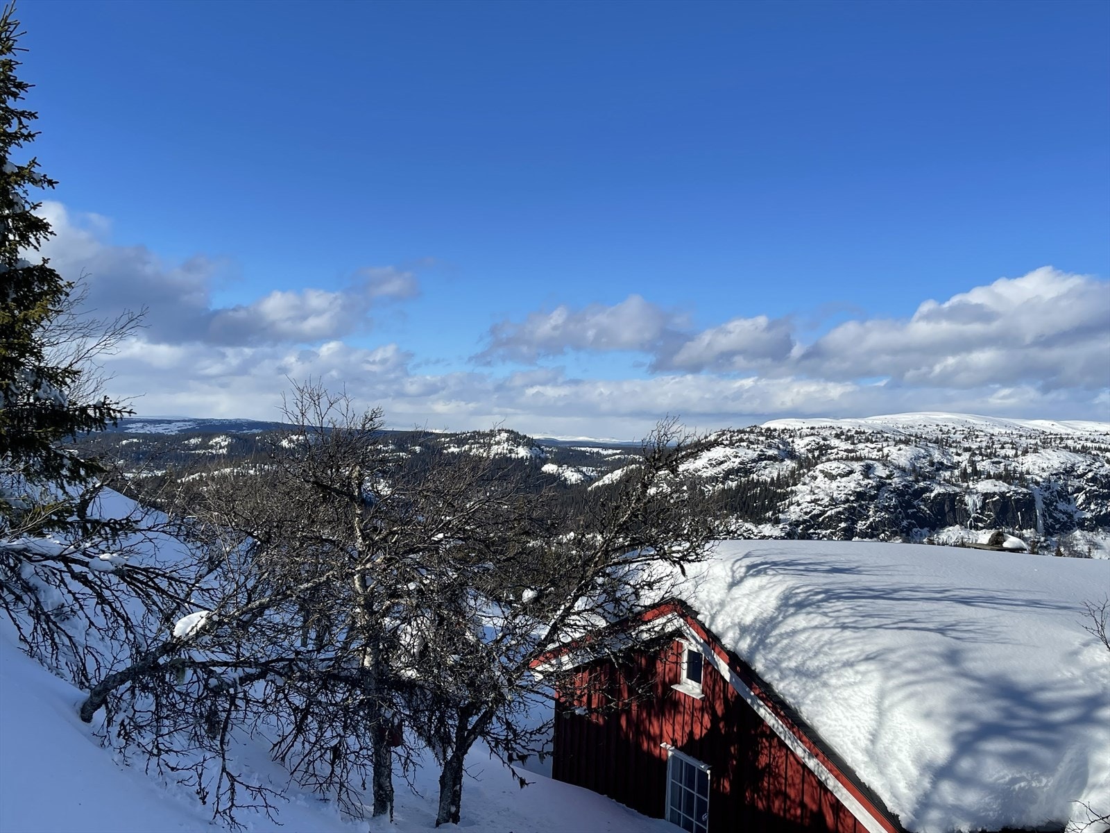 "Huldrelia", som eiendommen heter, ligger fredelig til i et område med spredt hyttebebyggelse, ca. 980 moh. Galleribilde