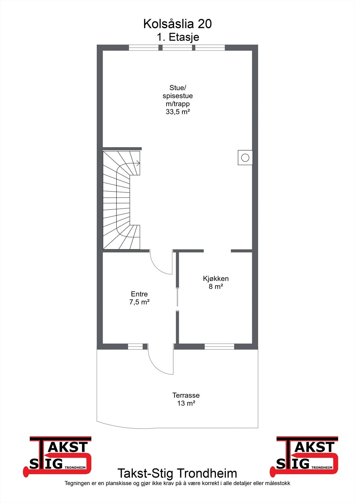 Planskisse 1. etasje Galleribilde
