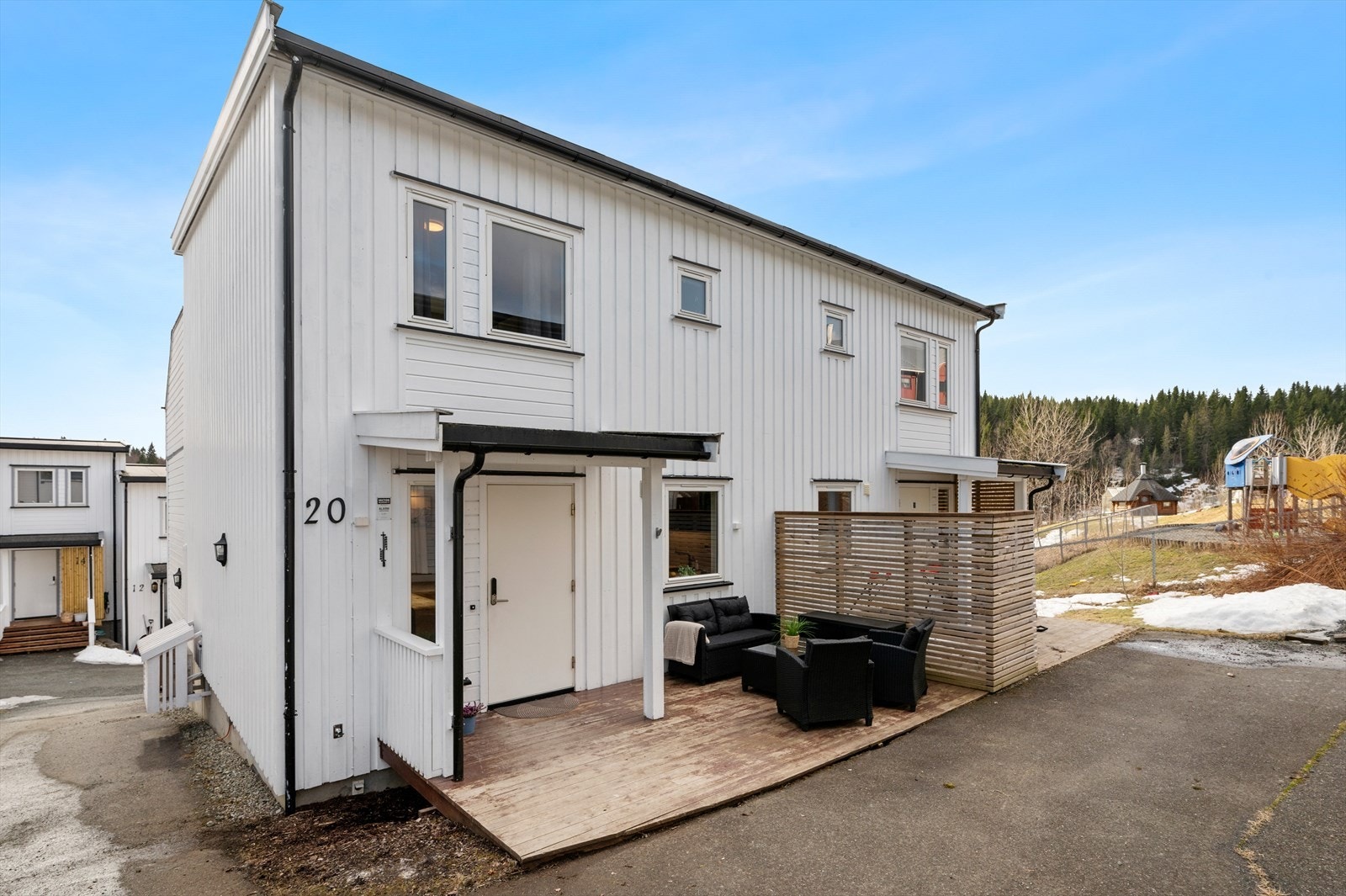 Boligens vegger, vinduer og dører er vurder til TG1 av takstmann. Galleribilde