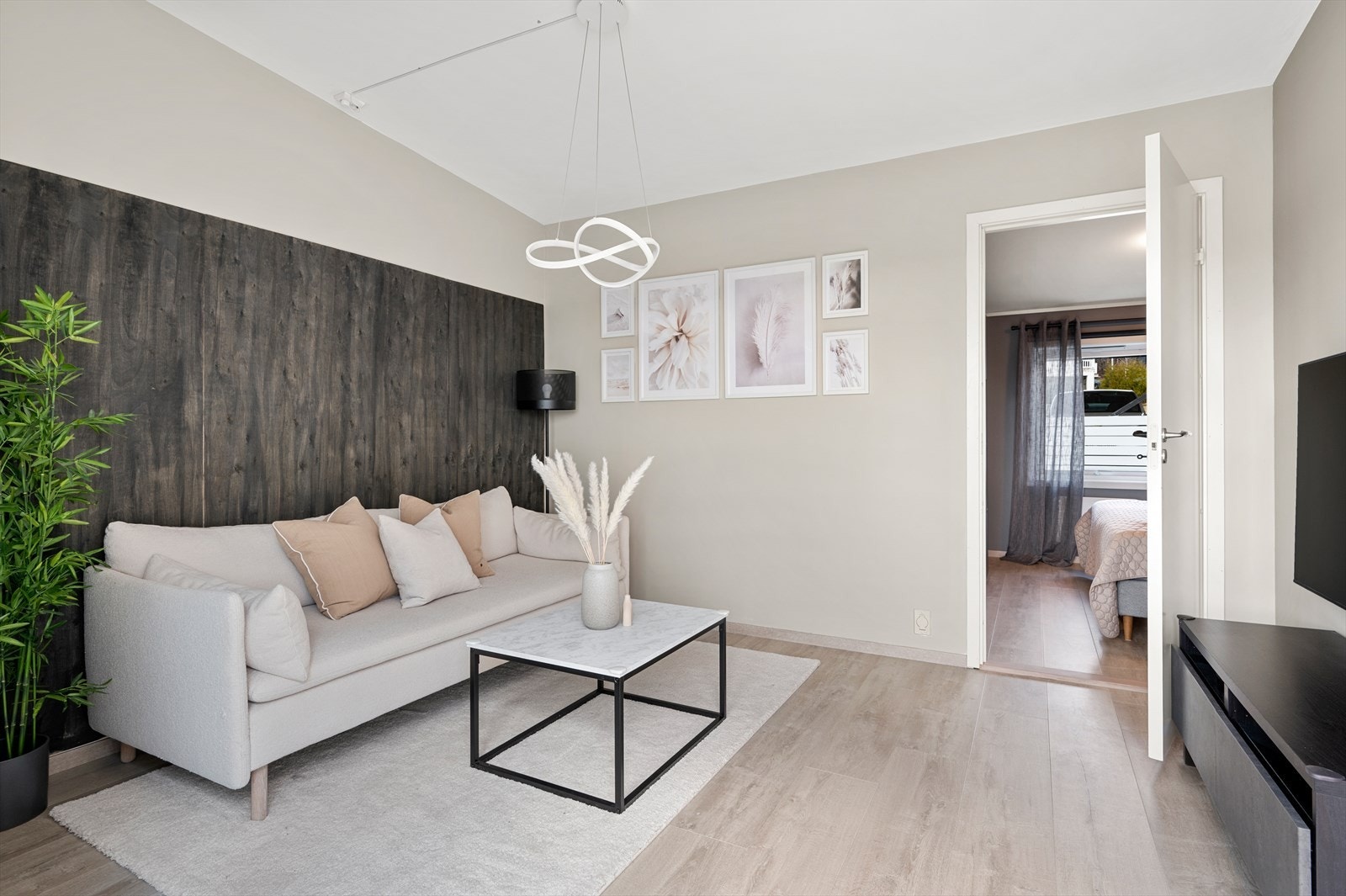 Lofstuen har et areal på 12 m². Galleribilde