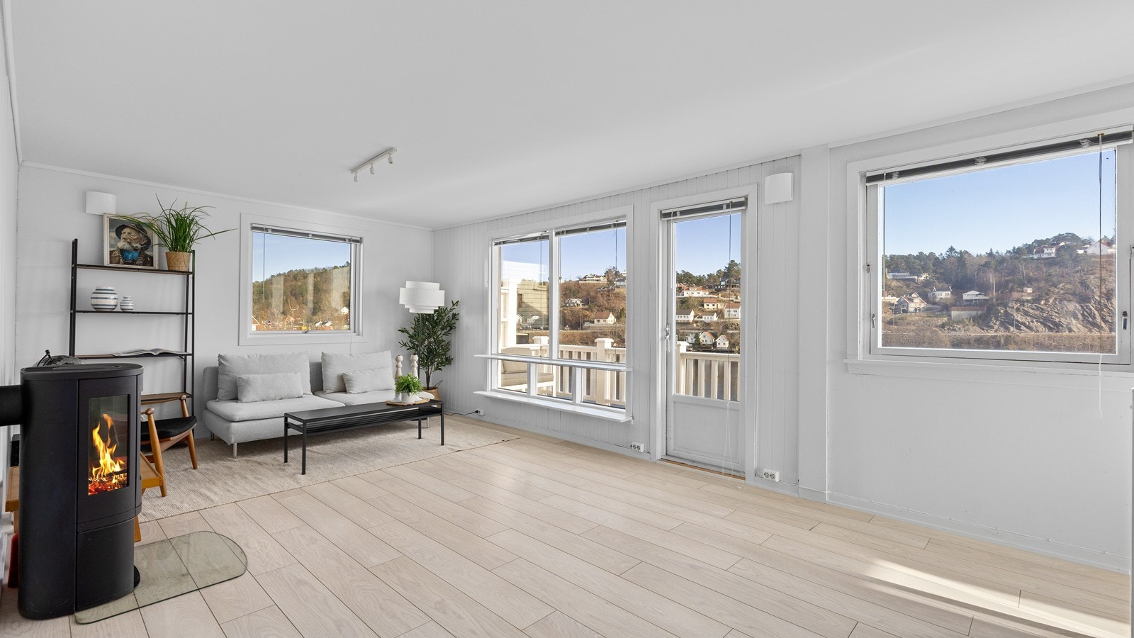 Flott utsikt fra stuen Galleribilde