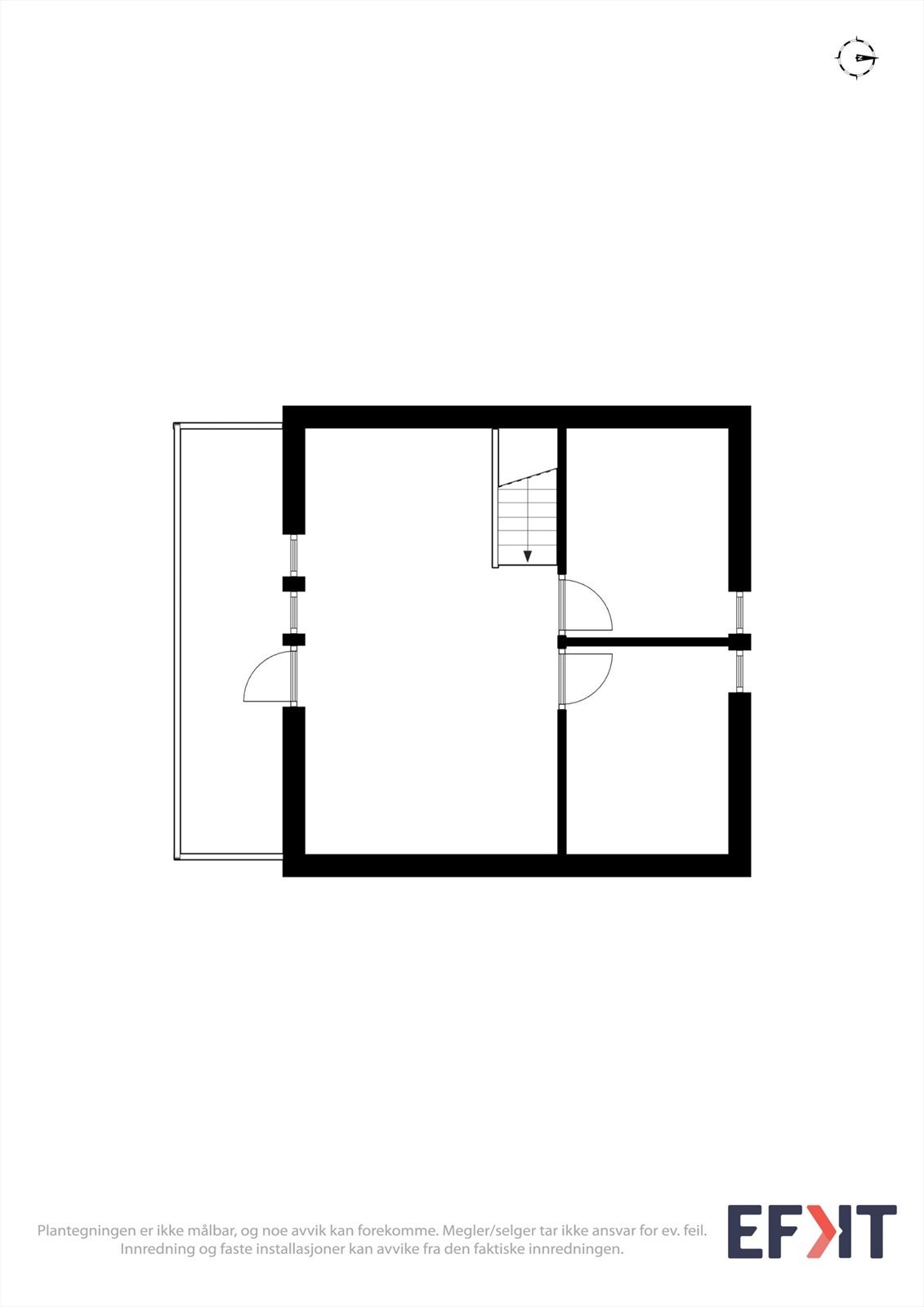 Plantegning loft. Galleribilde