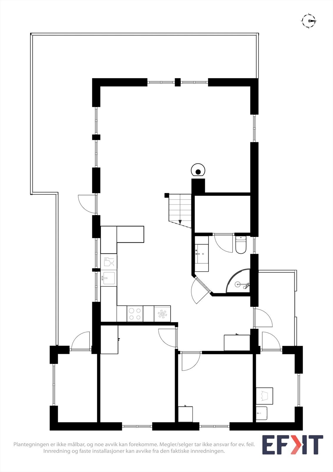 Plantegning 1. etg. Galleribilde