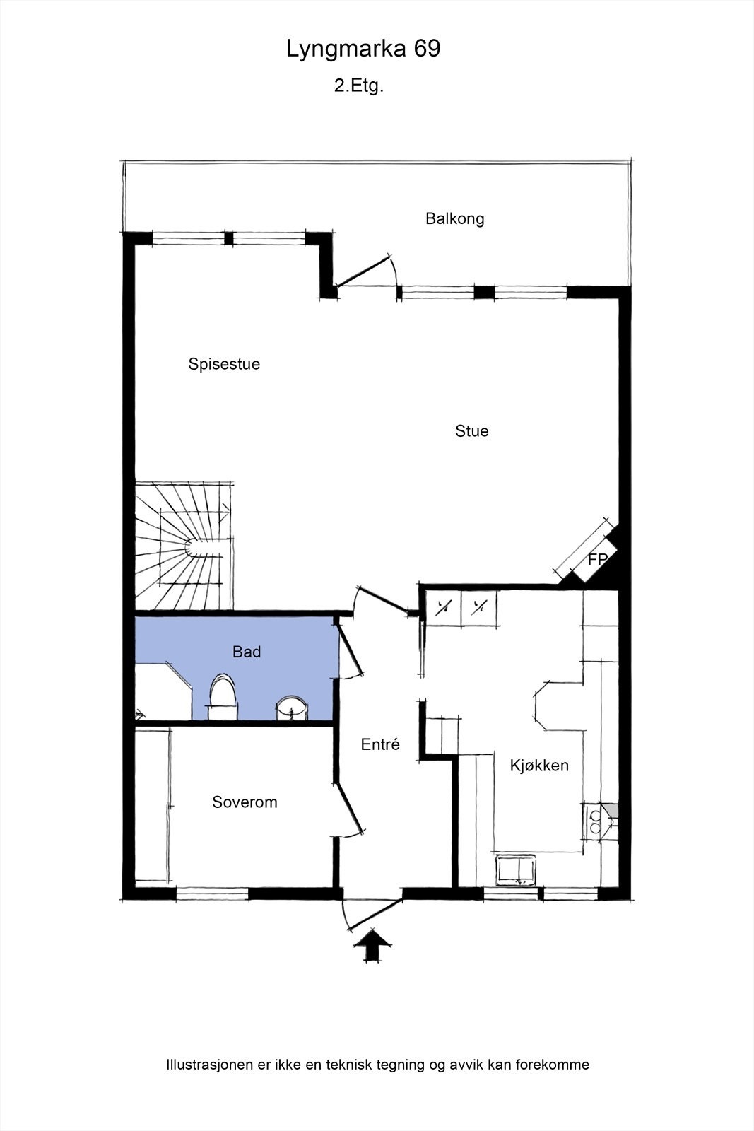 Planlegninger hovedetasje Galleribilde