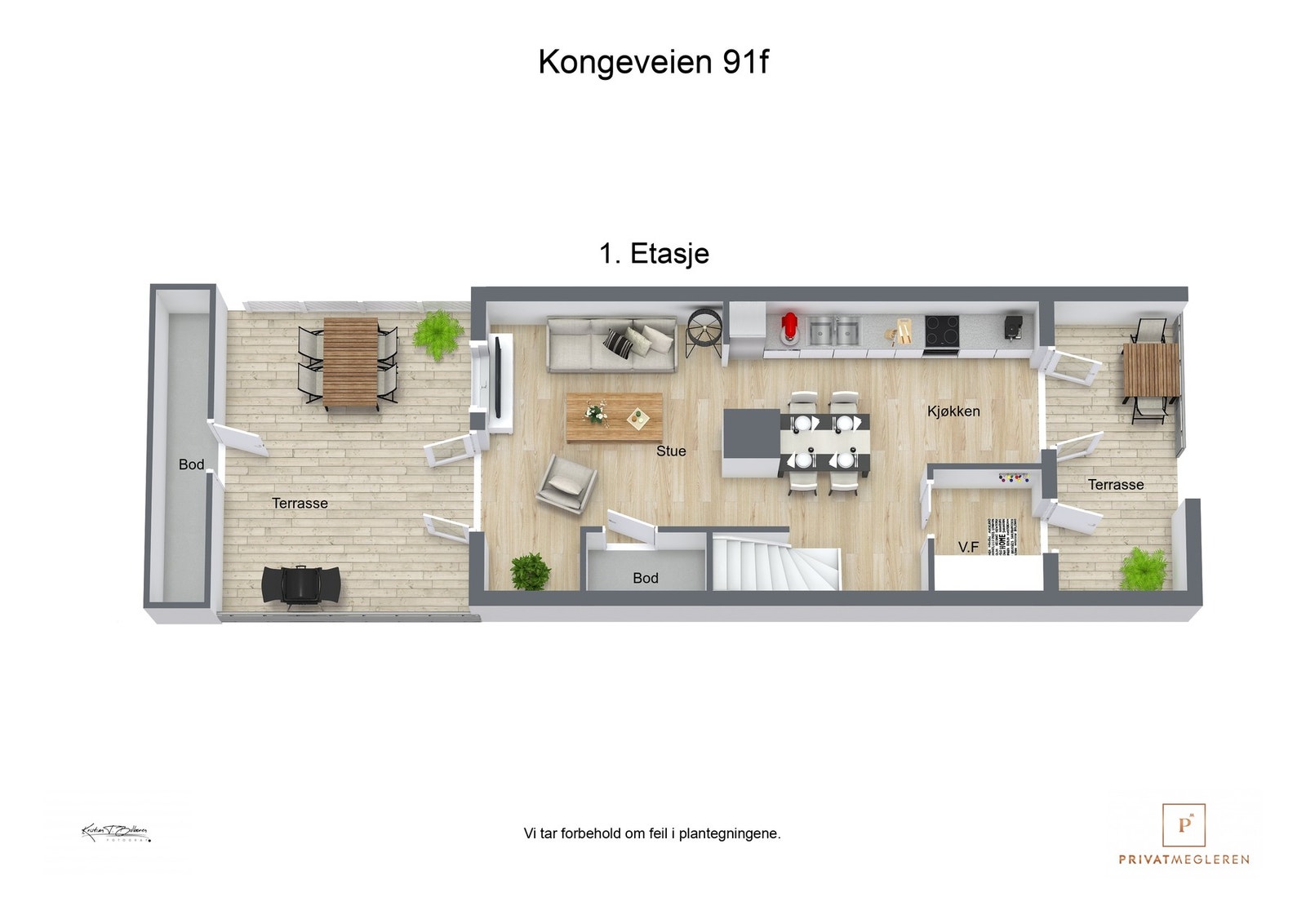 Plantegning 1. etasje Galleribilde
