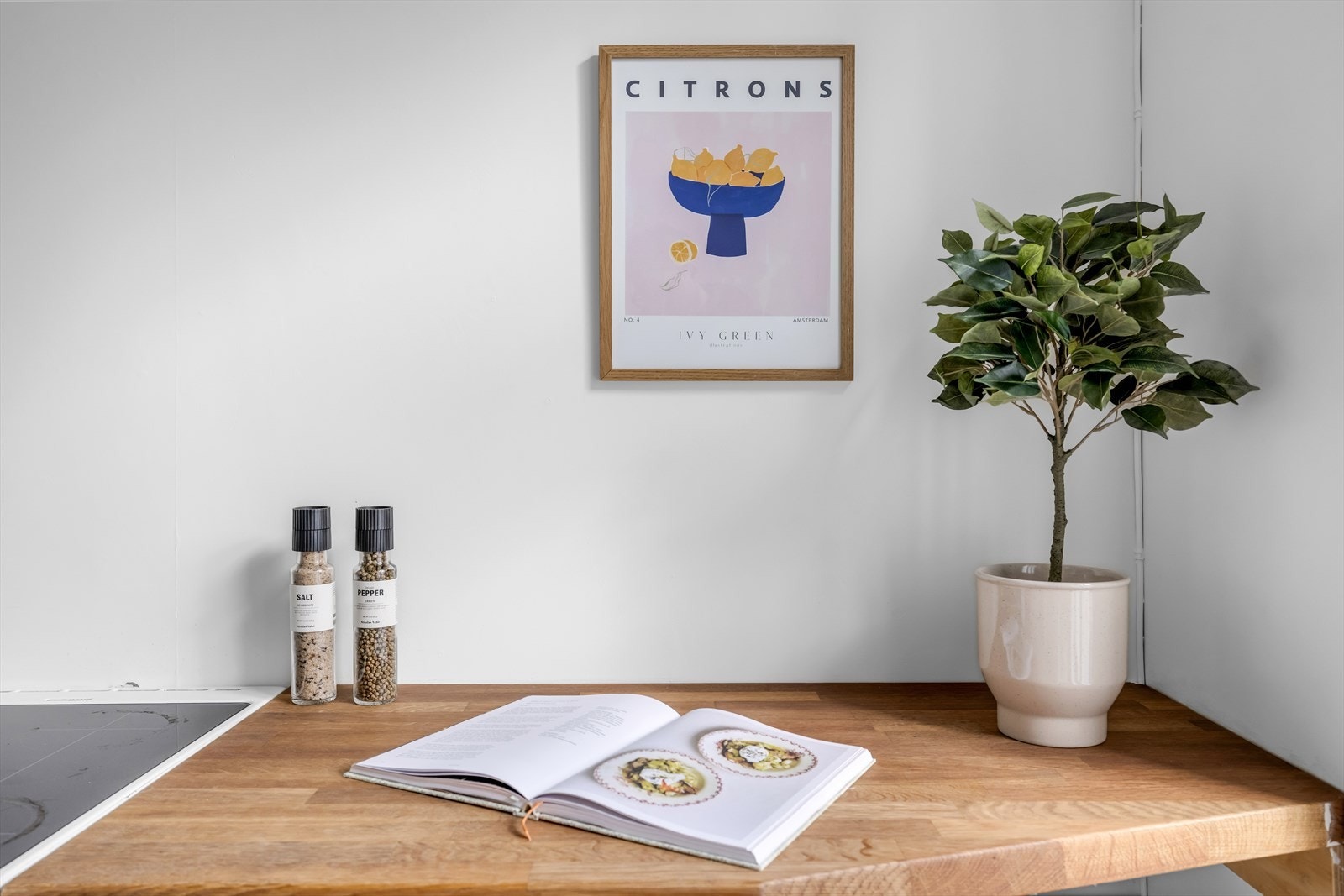 Detalj fra kjøkkenbenken. Galleribilde