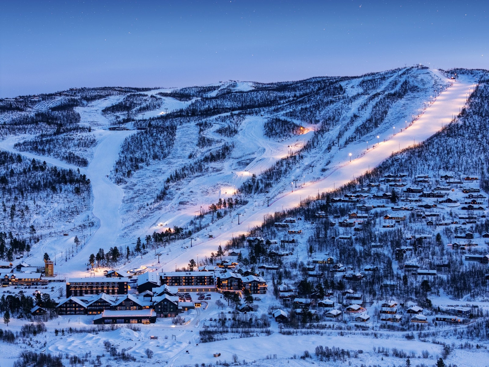 Vestlia Lodge har en perfekt beliggenhet for vintersportentusiaster og naturelskere Galleribilde