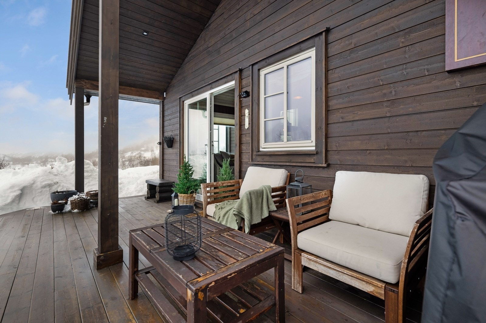 Terassen byr på gode muligheter til sammenkomster året rundt! Galleribilde