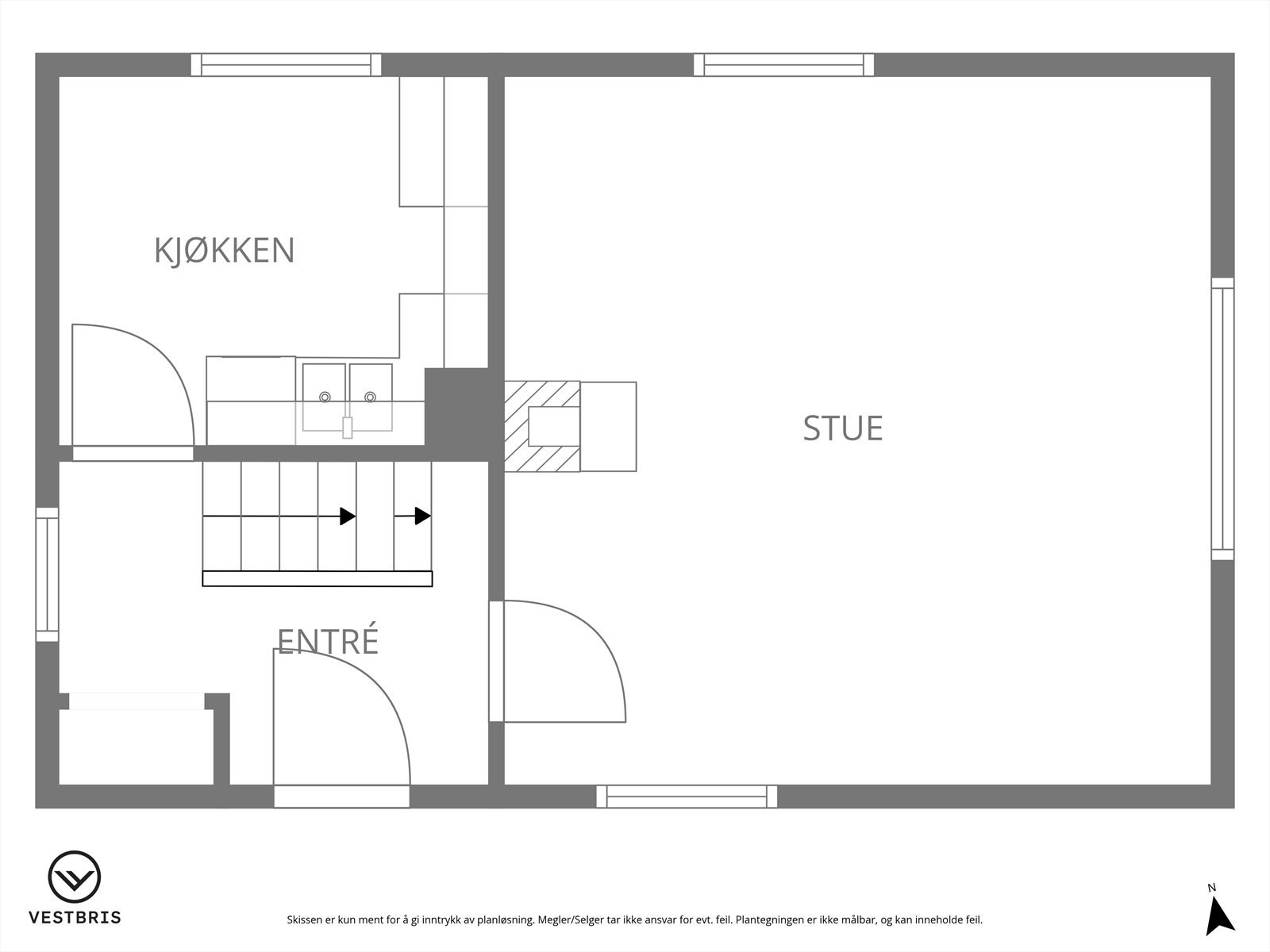 Plantegning hovedetasje Galleribilde