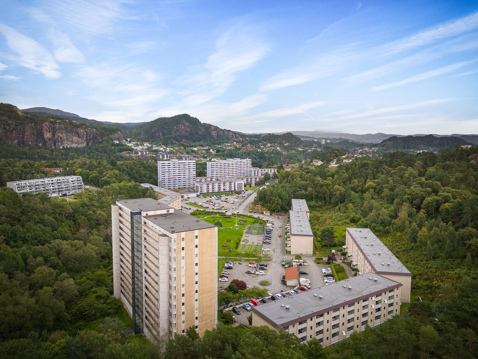 Store fine utearealer rett utenfor døren. Galleribilde