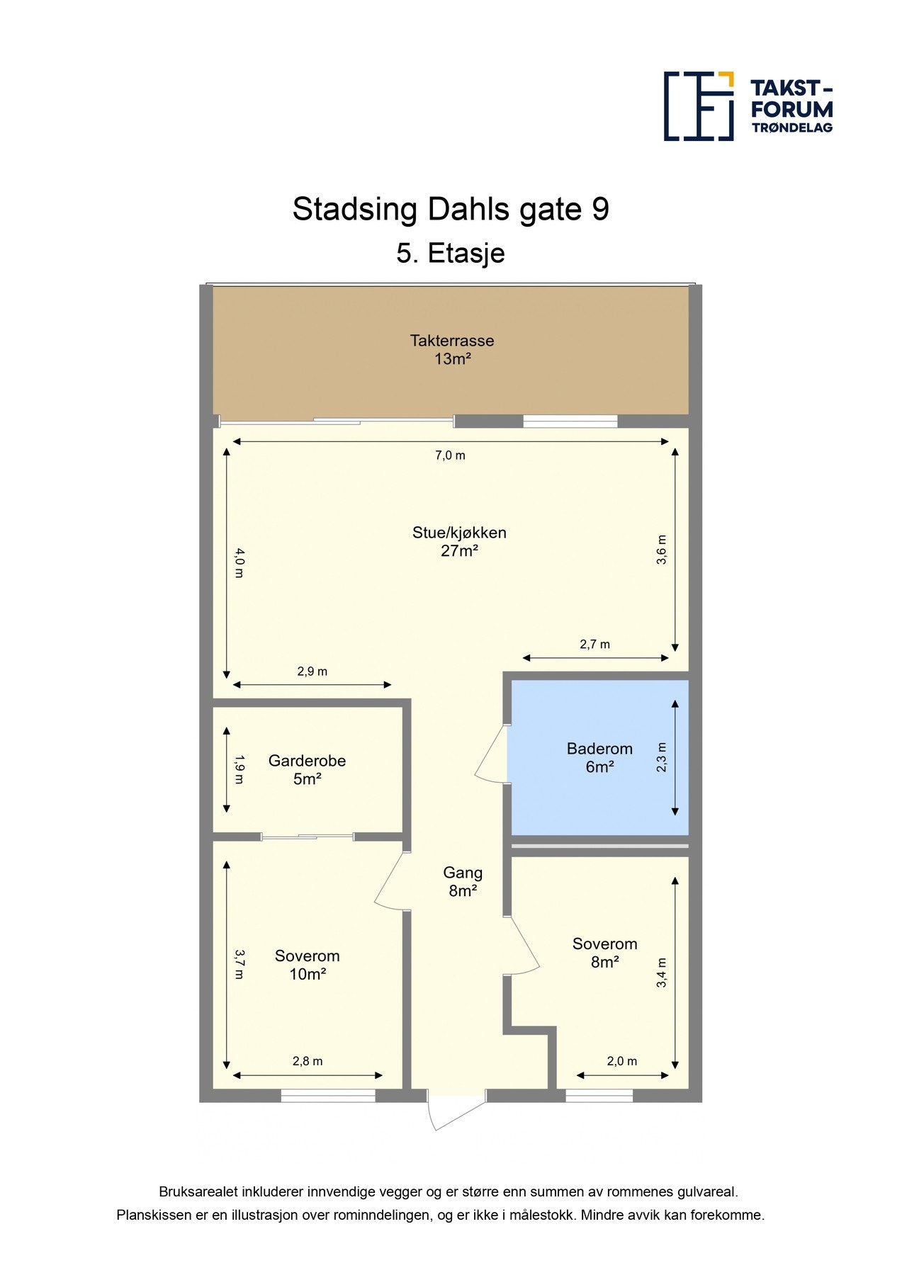 Plantegning som viser en effektiv og gjennomtenkt planløsning. Galleribilde