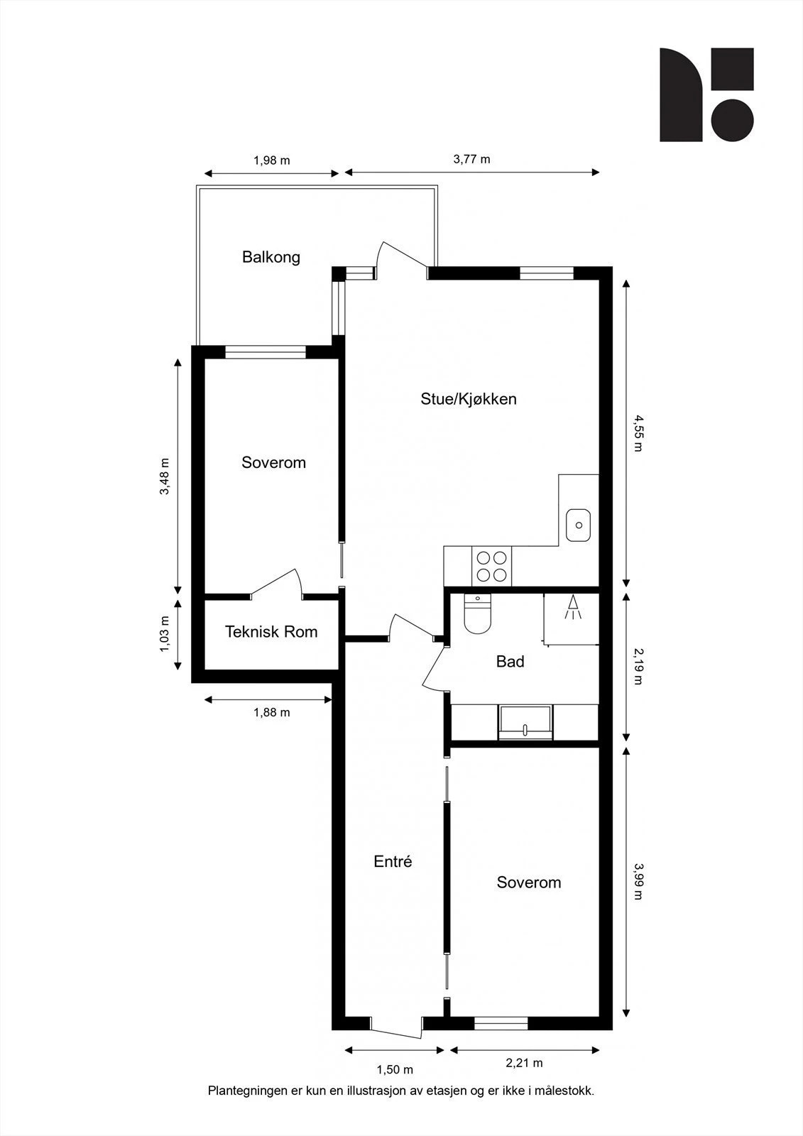 Plantegning Galleribilde