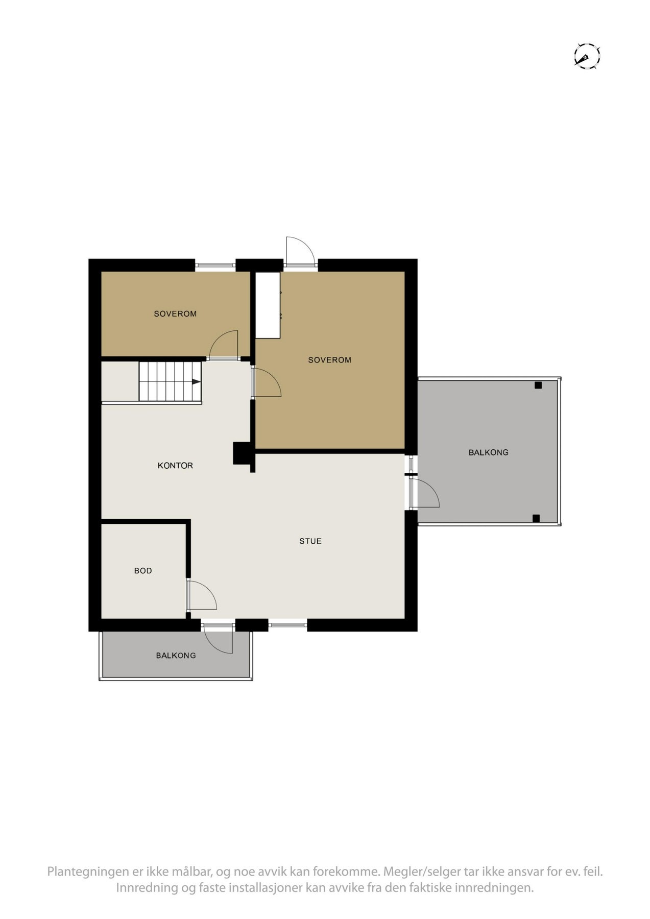 Plantegning loft Galleribilde