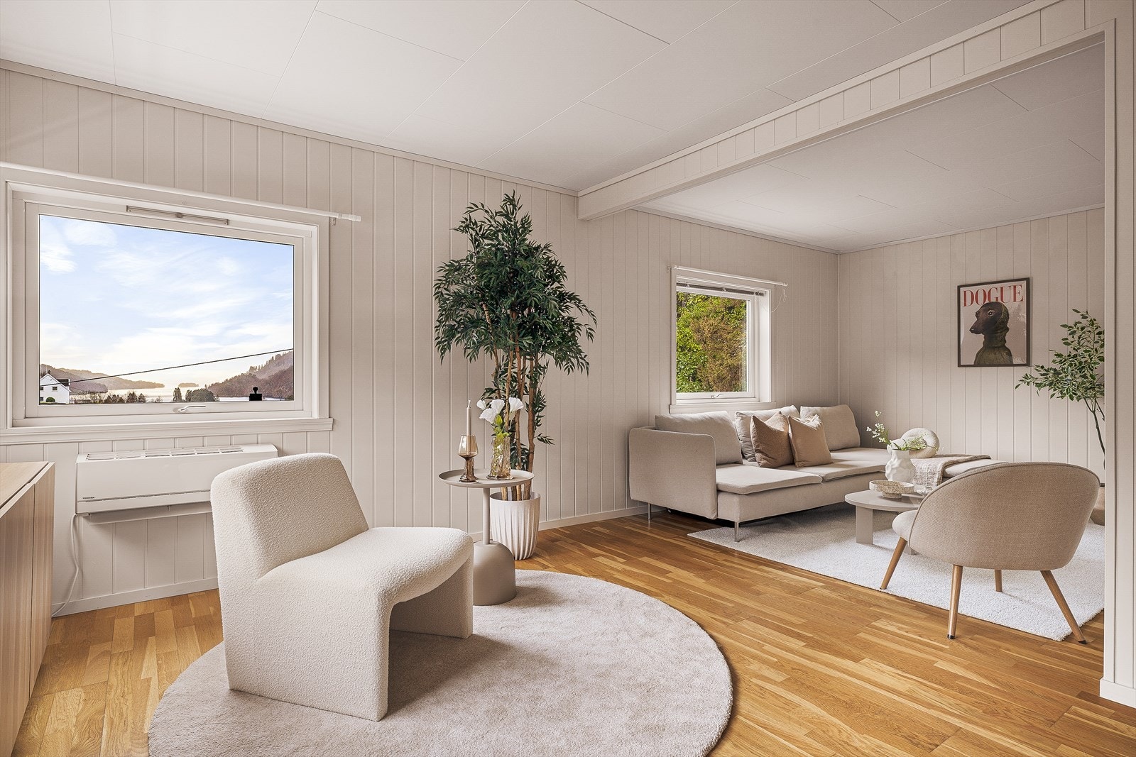 Lun og behagelig sofakrok, et fint samlingspunkt for familien. Galleribilde