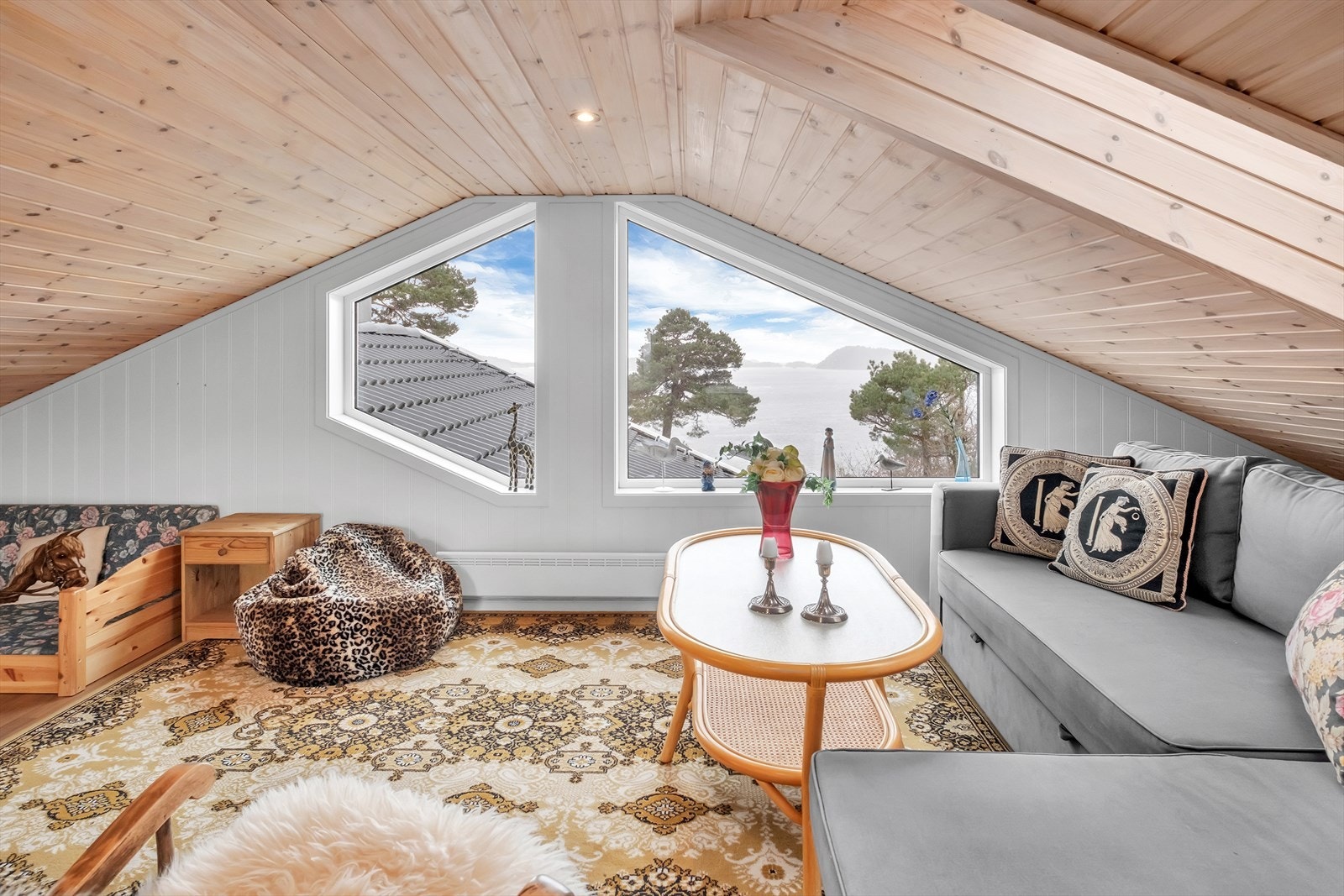 Flott utsikt fra loftet Galleribilde