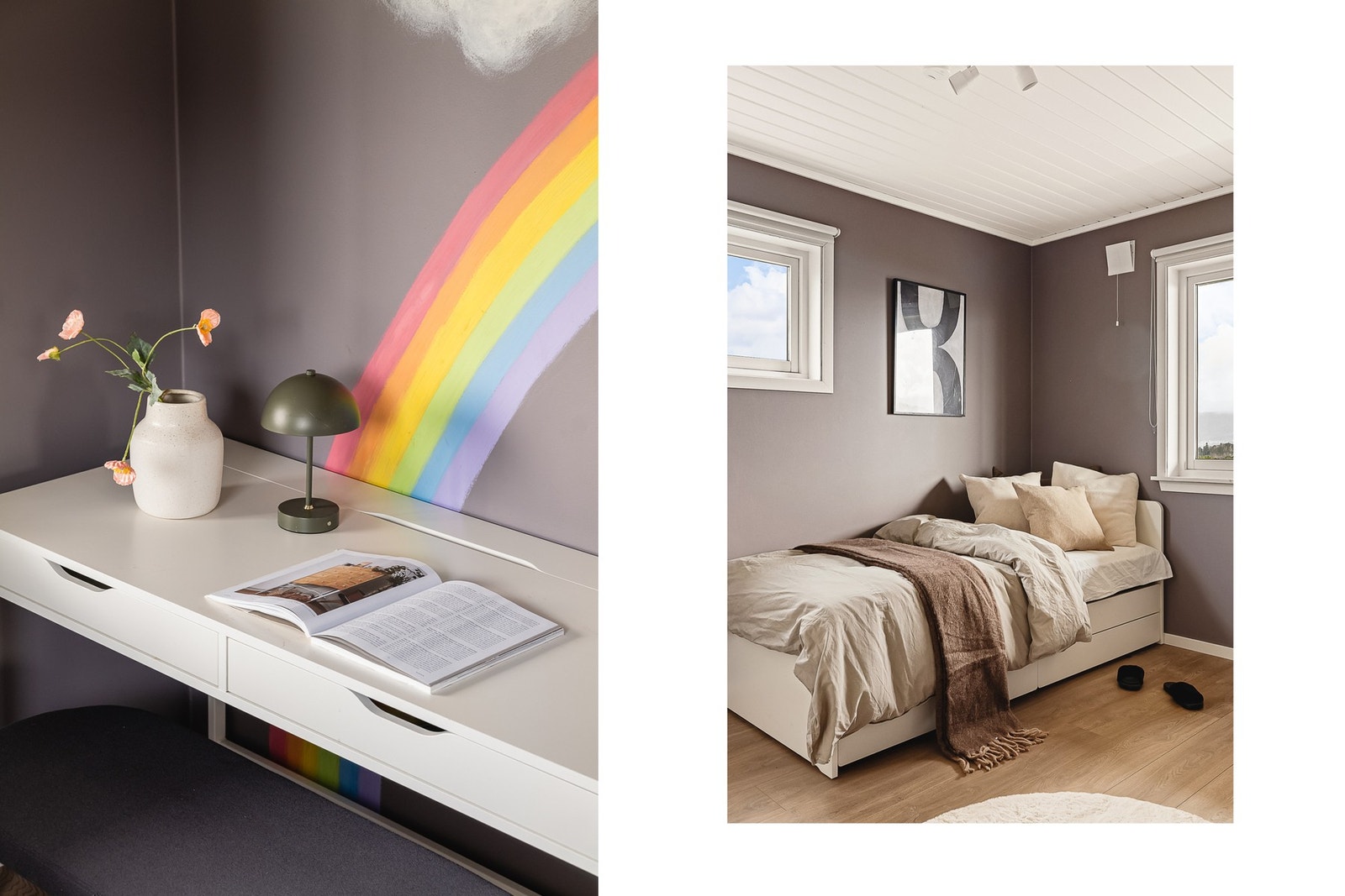 Disse har areal på henholdsvis 10,6 m² og 8,9 m². Galleribilde