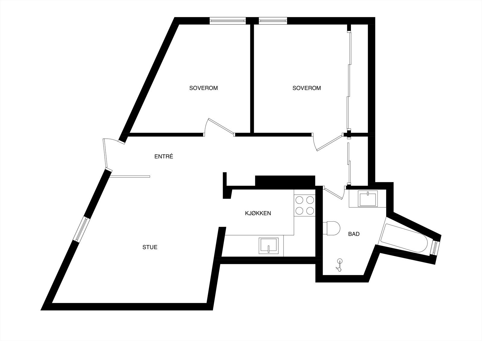 Innholdsrik og praktisk planløsning. Galleribilde