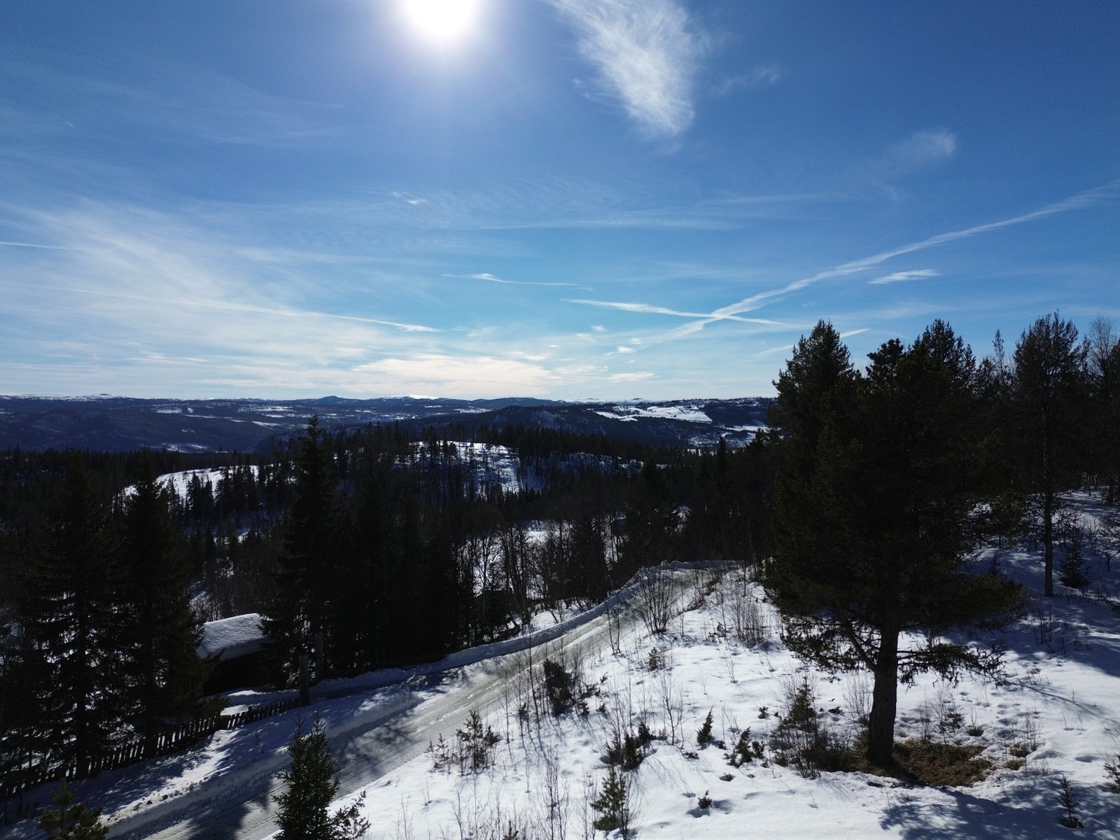 Fra eiendommen er det fin utsikt. Galleribilde